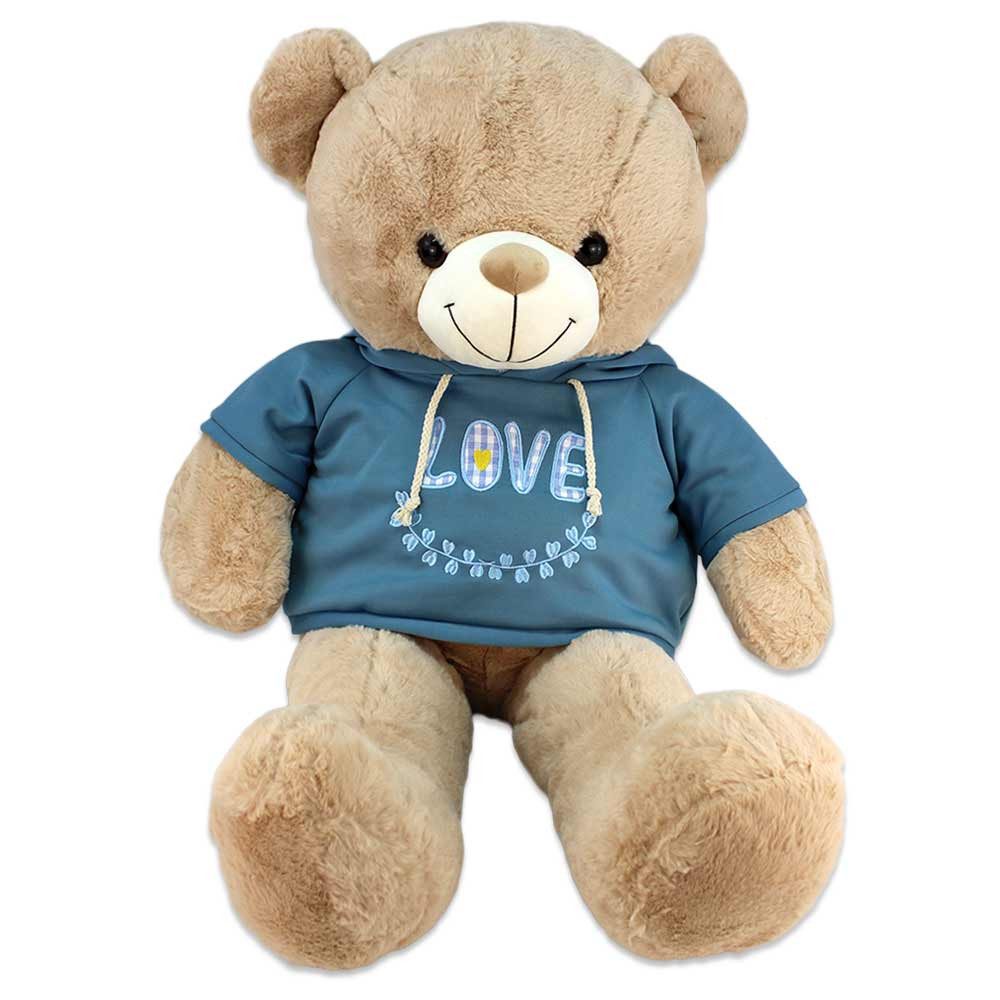 BEMIRO Tierkuscheltier Liebes Teddy mit Pullover XXL "Love" - ca. 105 cm