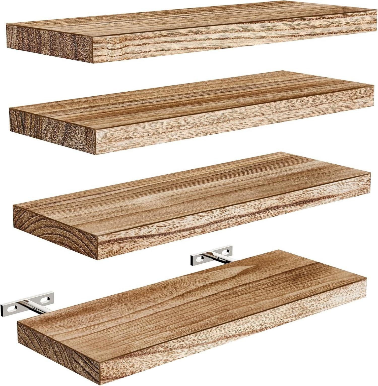 LuxusKollektion Küchenorganizer-Set Wandregal Holz 40 cm günstig online kaufen