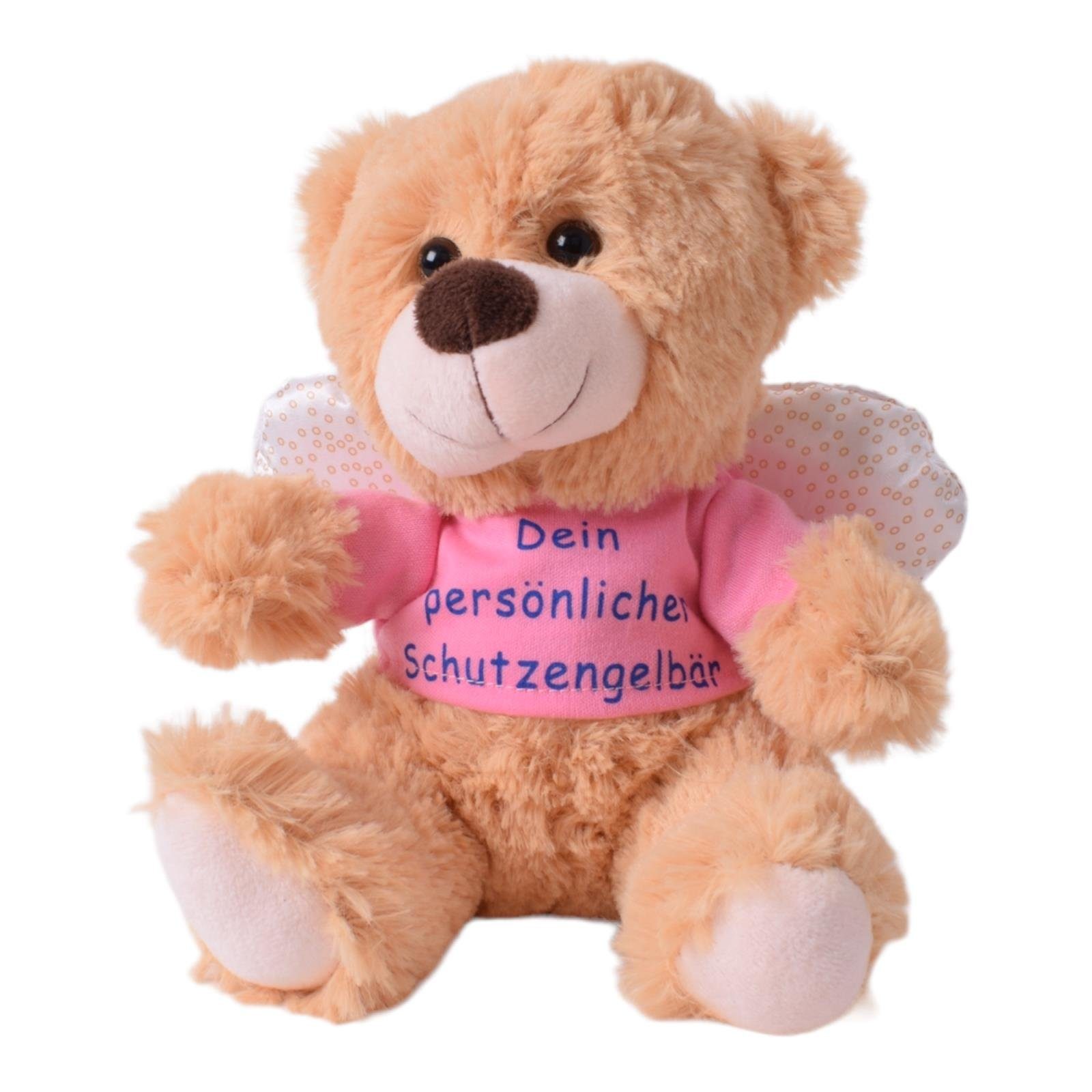 TE-Trend Kuscheltier 25cm Schutzengel Bär Teddybär Plüschbär Spruch T-Shirt günstig online kaufen