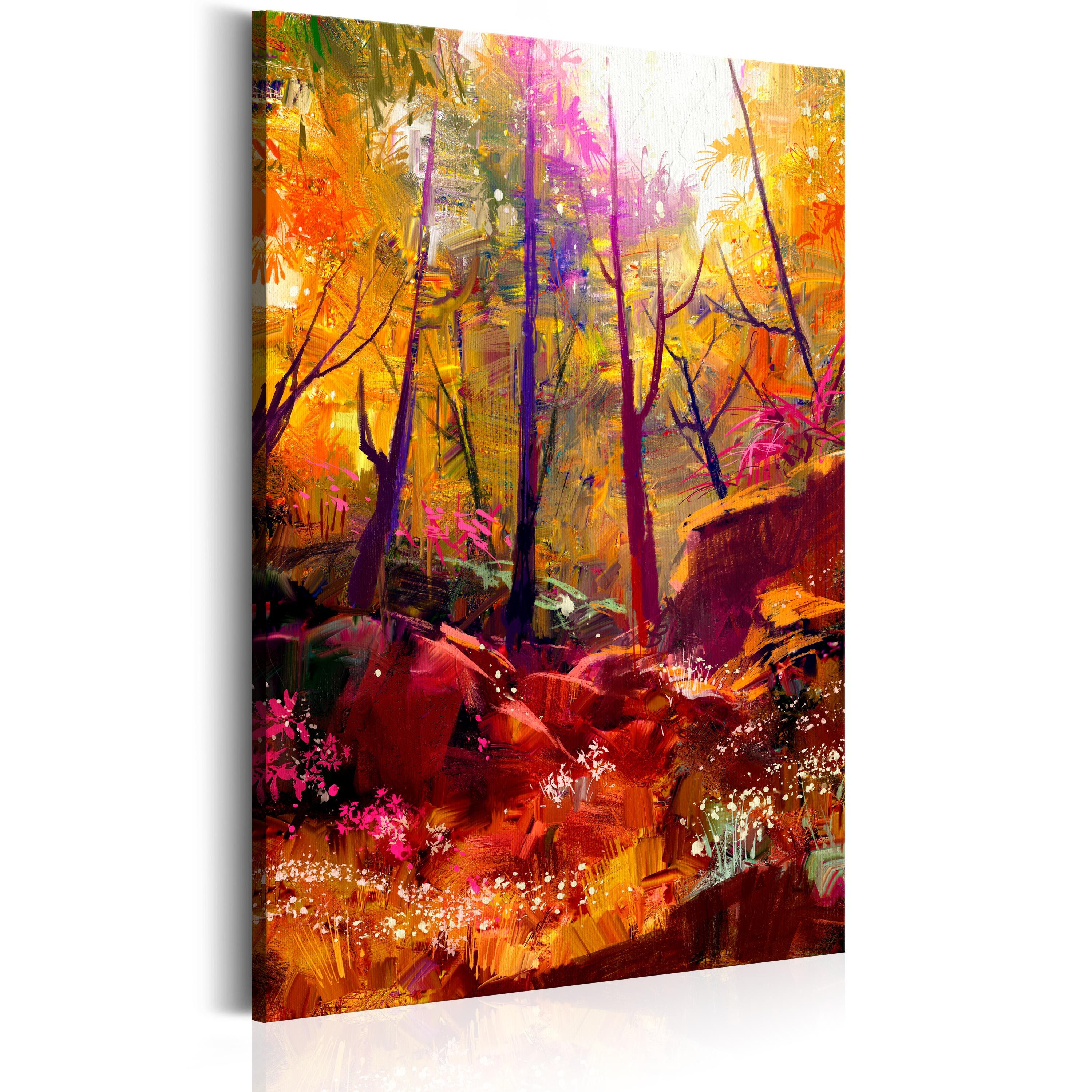 Artgeist Wandbild Gemalter Wald