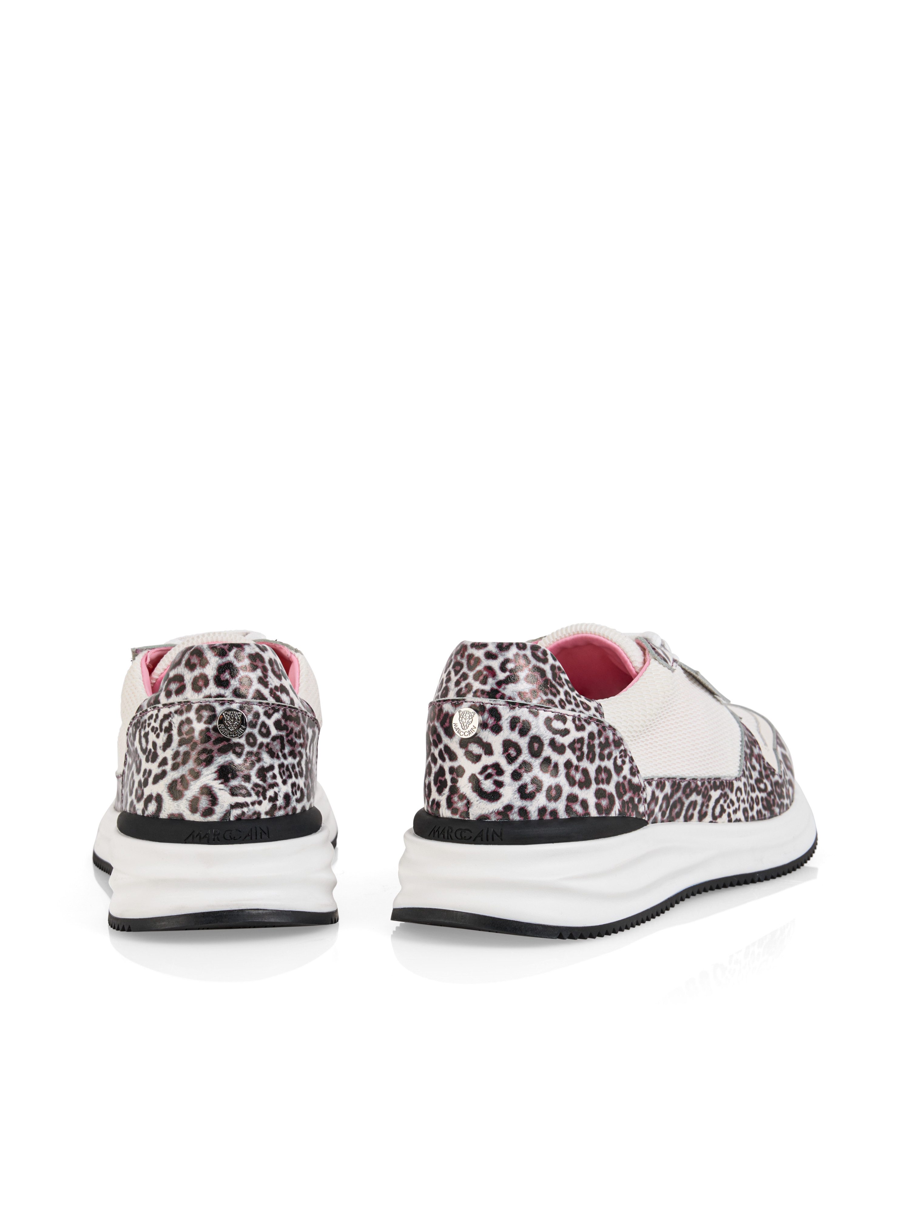 Marc Cain Sports Mon Cherry Keilsneaker Halbschuuh, Schnürschuh mit hochgezogener Sohle vorne