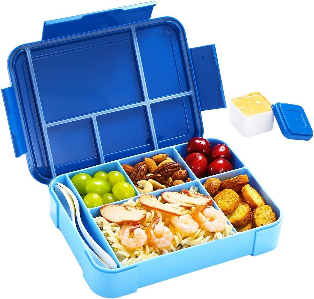 Lunchbox KinderLunchbox, Brotdose–1300ML BPA Frei Bento Box Mit 5 Fächern