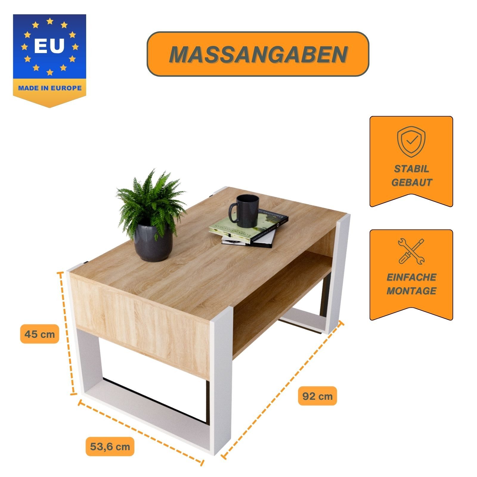 Raumhirsch Furniture Couchtisch Karo92 modern & günstig online kaufen