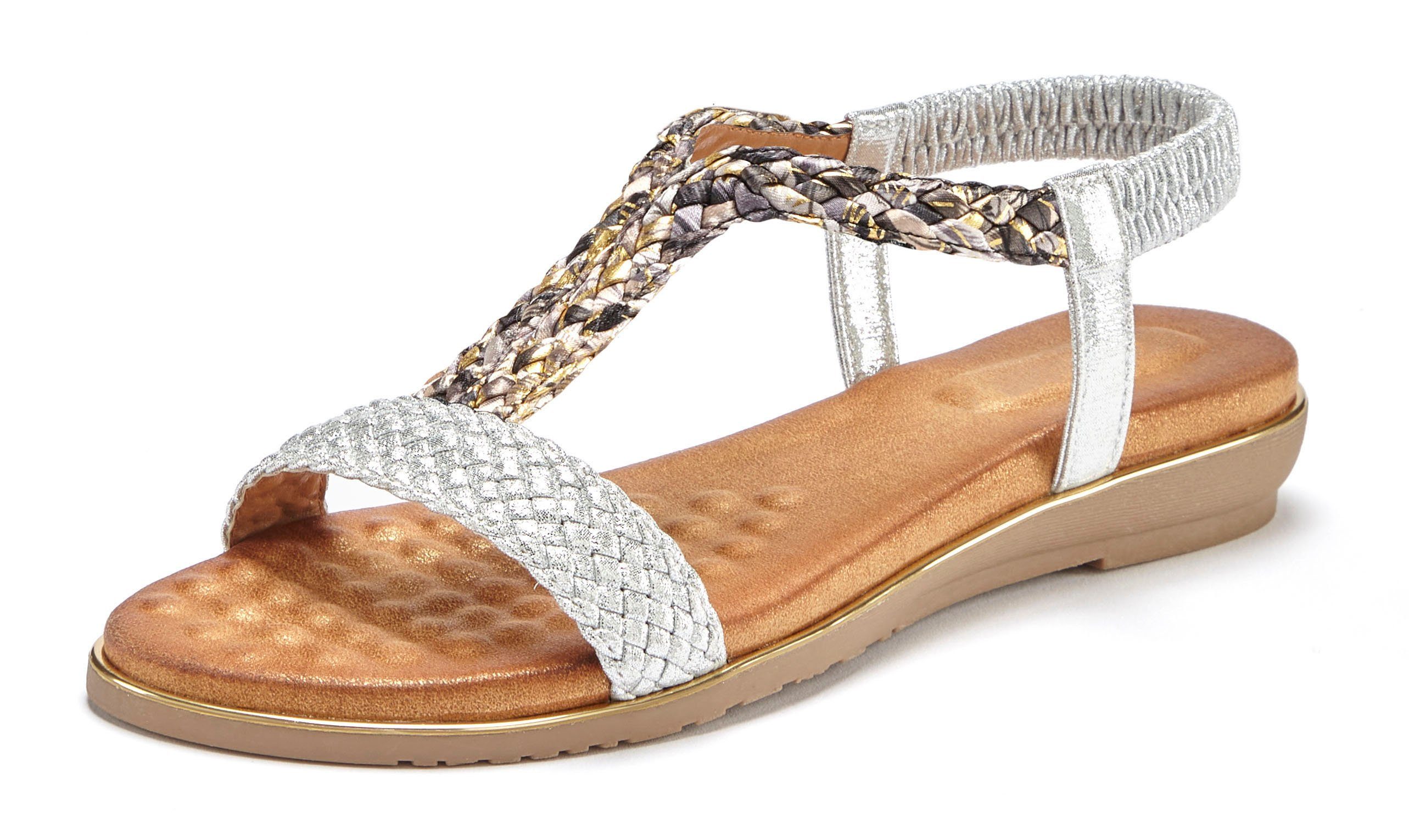 Vivance Sommerschuh Sandale Sandalette, Sommerschuh mit geflochtenen Riemch günstig online kaufen