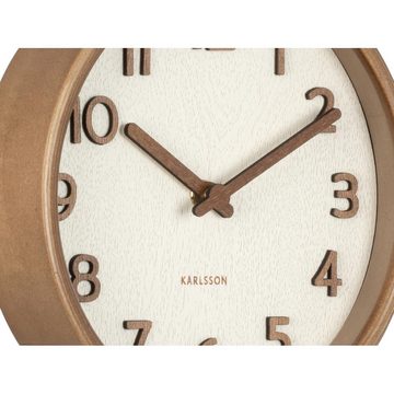 Karlsson Uhr Wanduhr Pure Wood Grain Ivory (20cm)