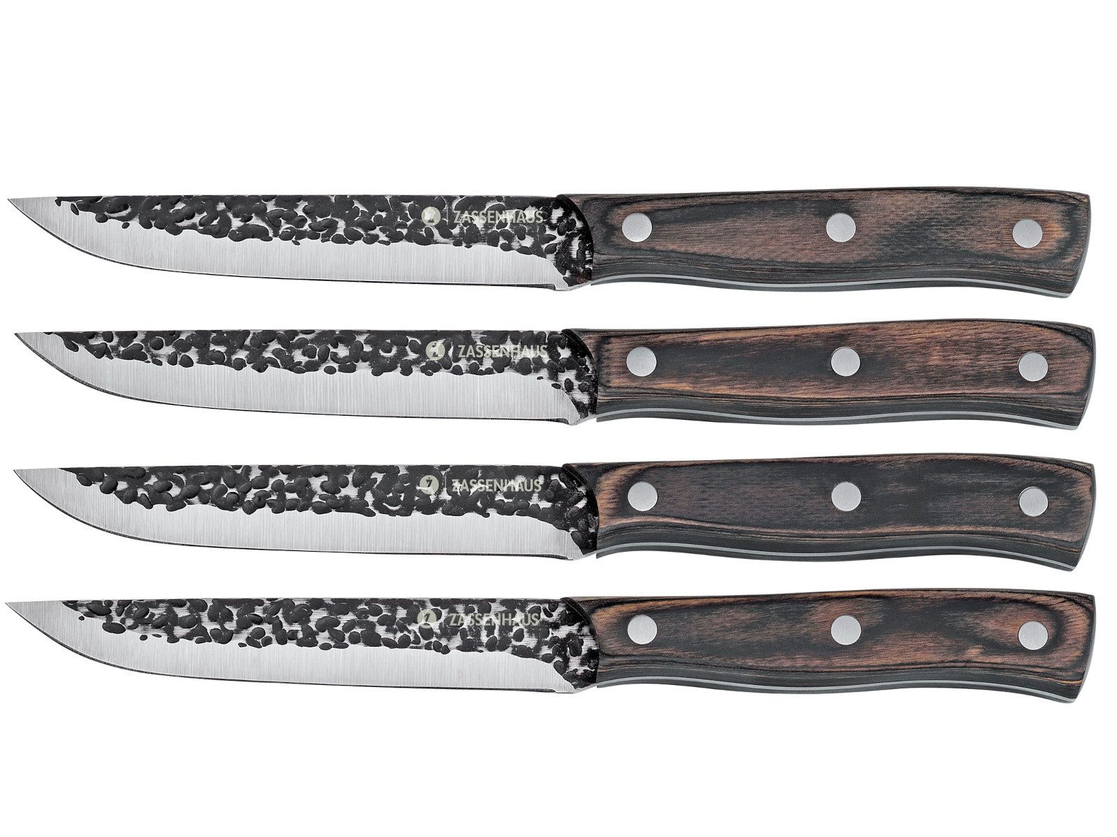 ZASSENHAUS Fleischmesser HUNTER Steakmesser 25 cm Set4