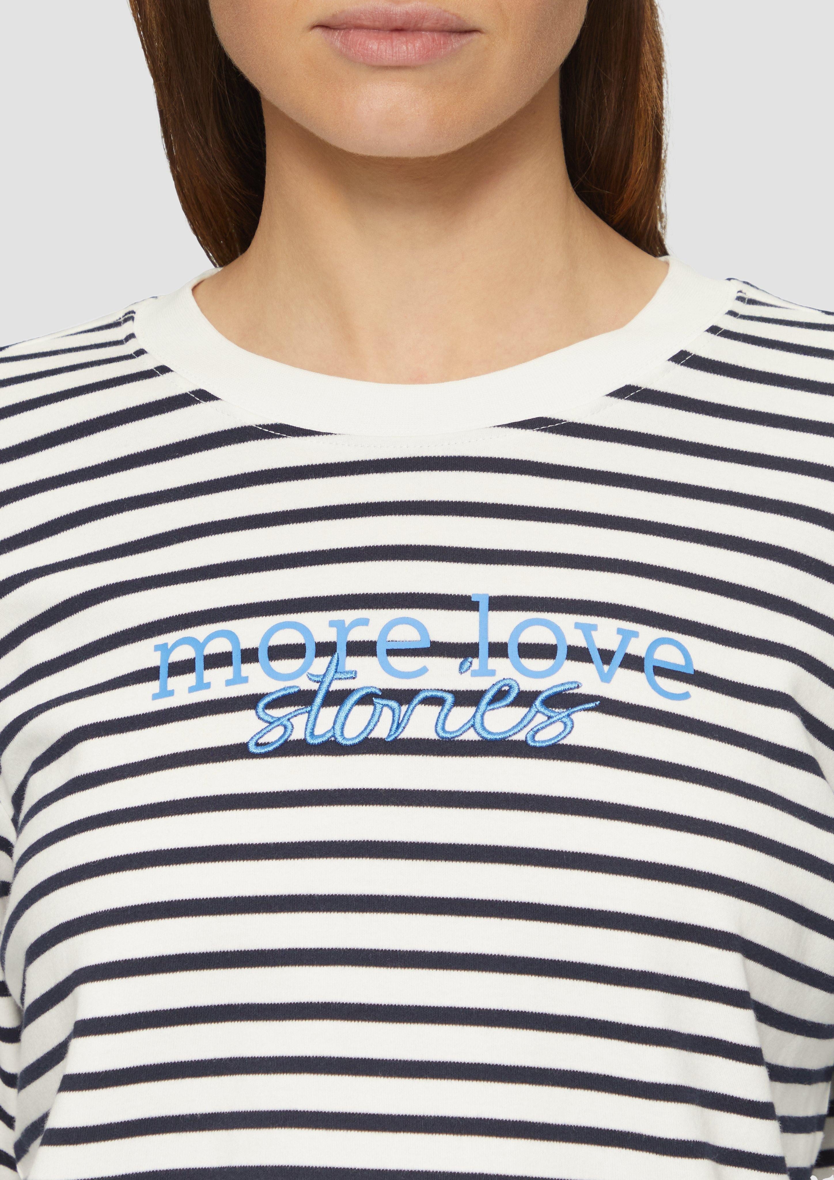 s.Oliver Langarmshirt Gestreiftes Langarmshirt im Relaxed günstig online kaufen