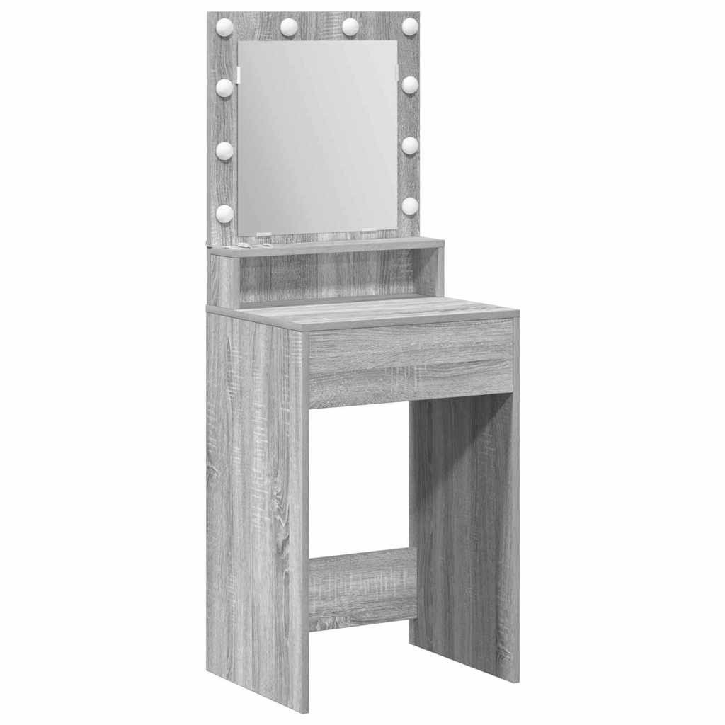 vidaXL Schminktisch Schminktisch Graues Sonoma 50 x 41 x 135 cm Holzwerkstoff (1-St)