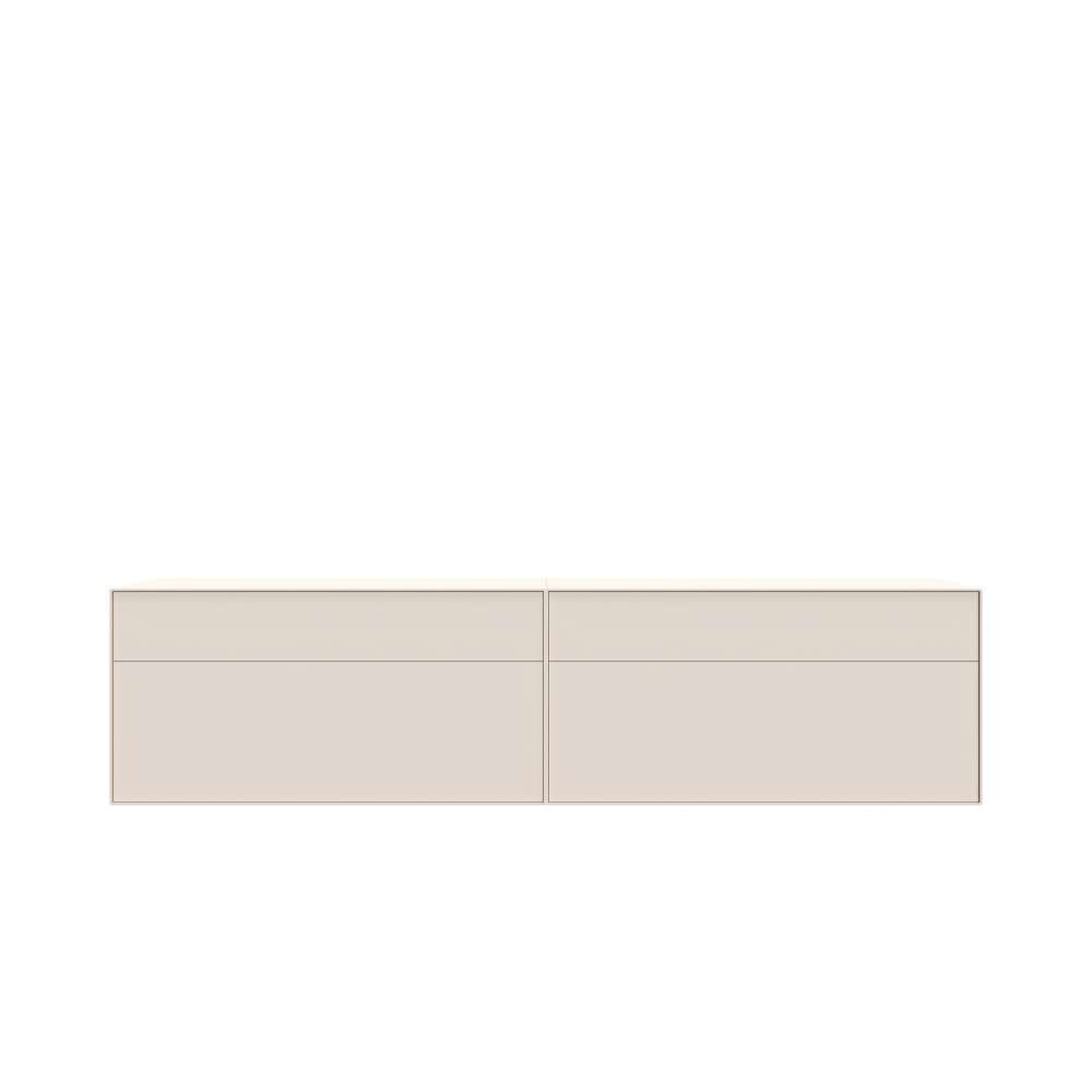 LeGer Home by Lena Gercke Lowboard Essentials, TV-Board, TV-Kommode, TV-Schrank, TV-Möbel (2 St), Breite: 222 cm, UV lackiert, Push-to-open-Funktion