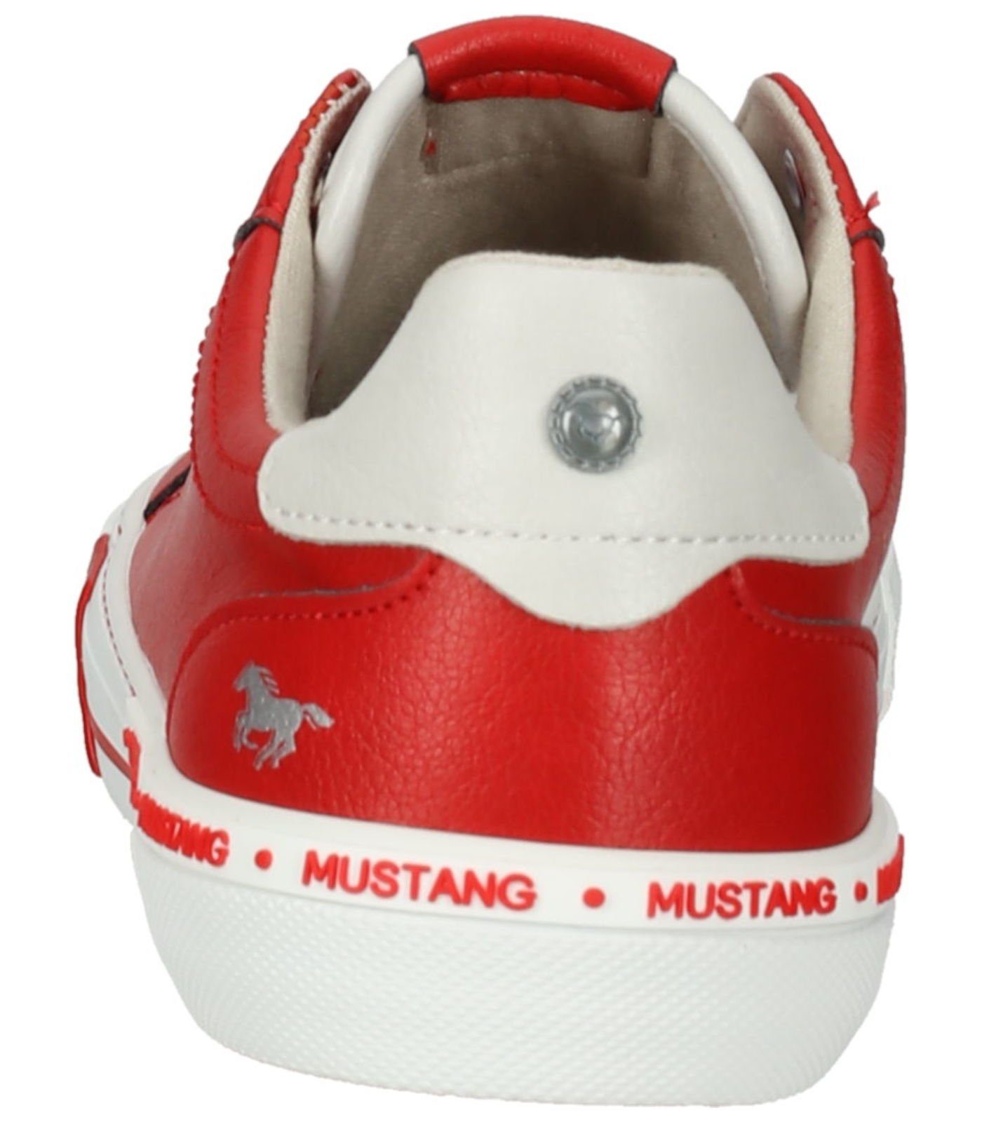 Lederimitat MUSTANG Rot Sneaker Sneaker