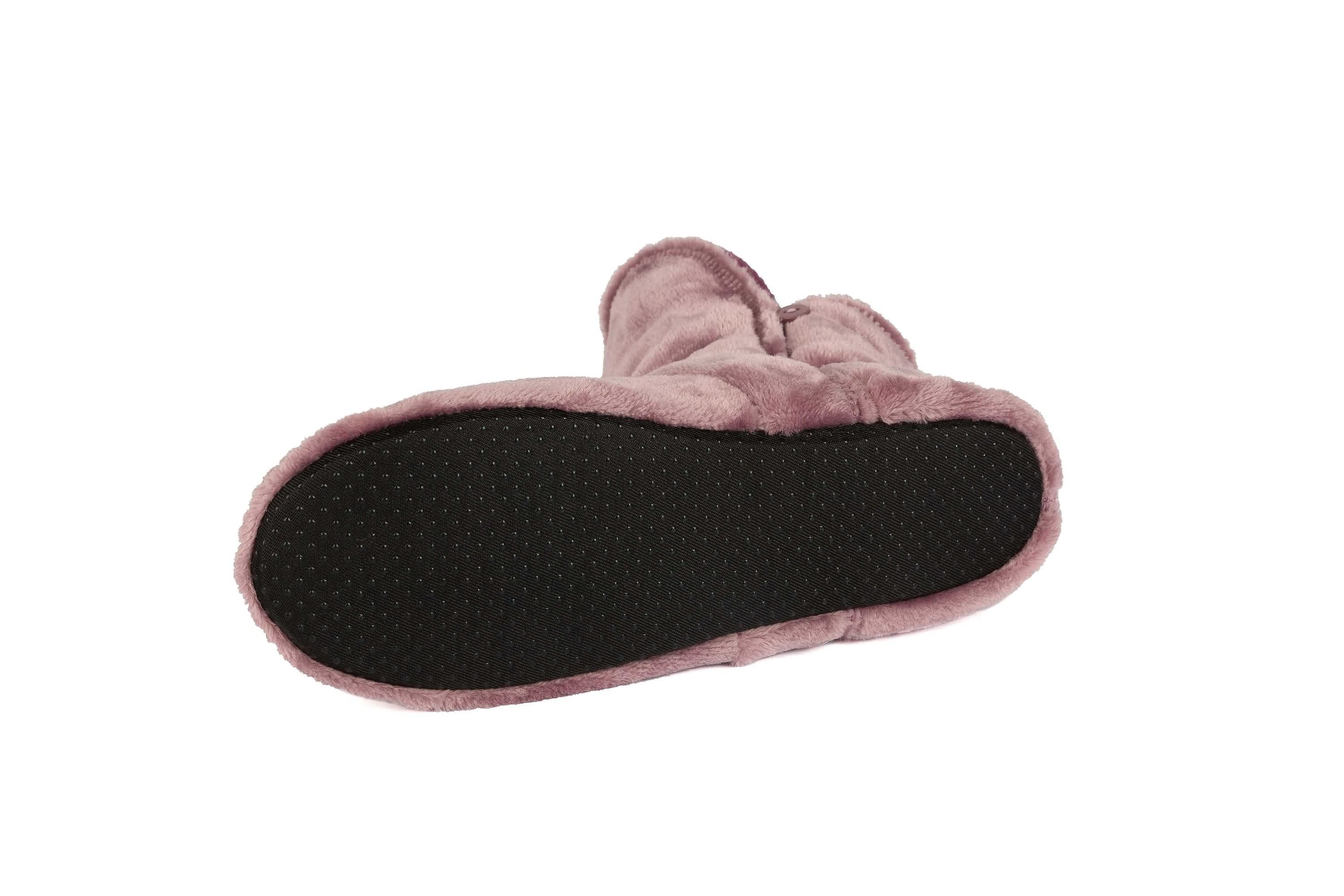 RAIKOU Klassische Hausschuhe Damen Herren rutschfester Sohle Hüttenschuhe Hausschuh (Set) flauschig