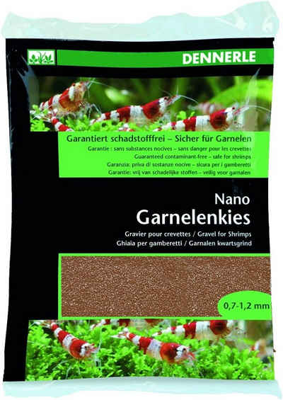 DENNERLE Aquarienkies Dennerle Nano Garnelenkies Borneo braun 2 kg