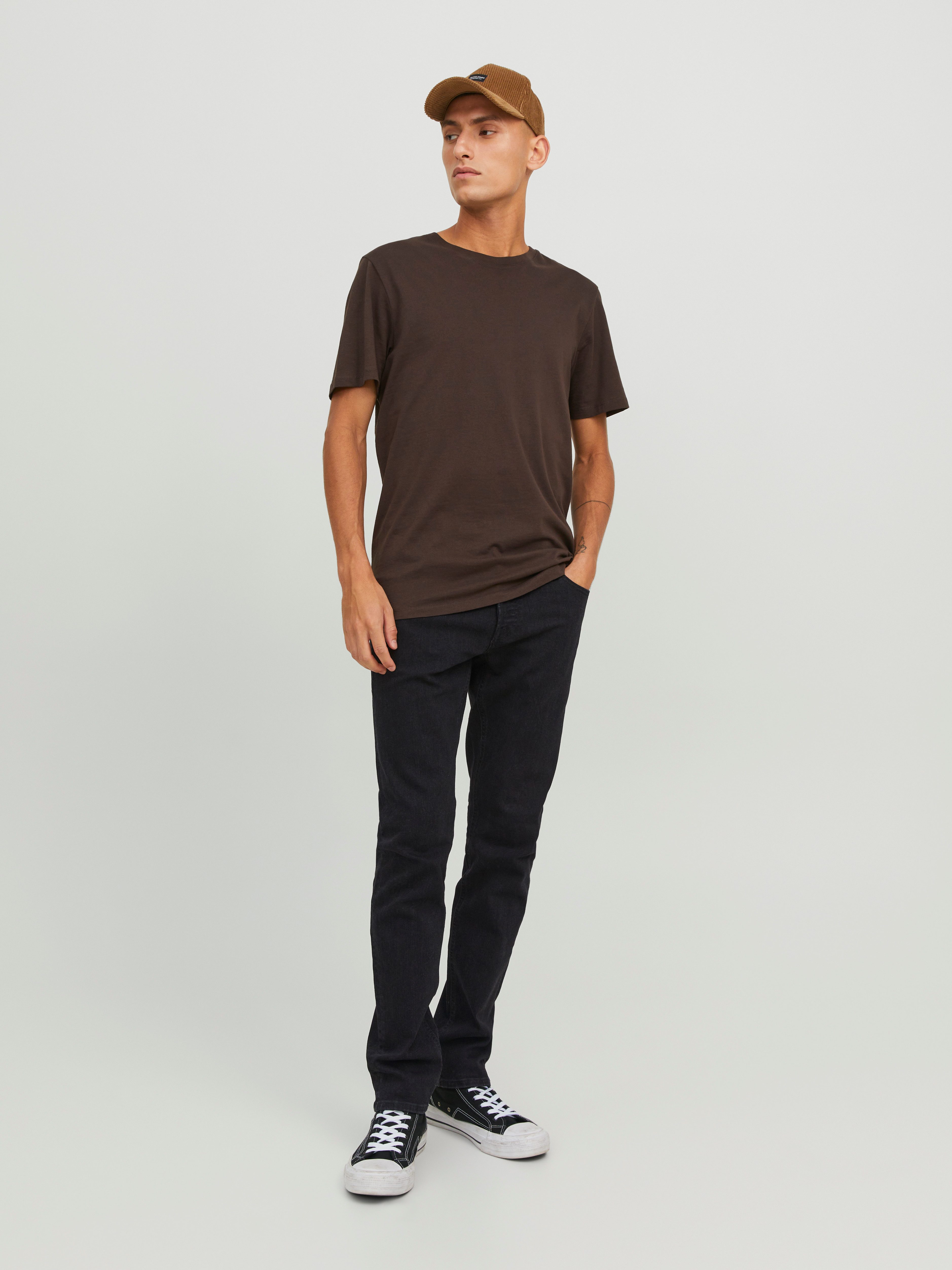 Jack & Jones Slim-fit-Jeans JJIGLENN mit Used-Look und Stretchkomfort Abriebeffekte, modisch, slim fit, Baumwollmischung – Bild 4 von 5