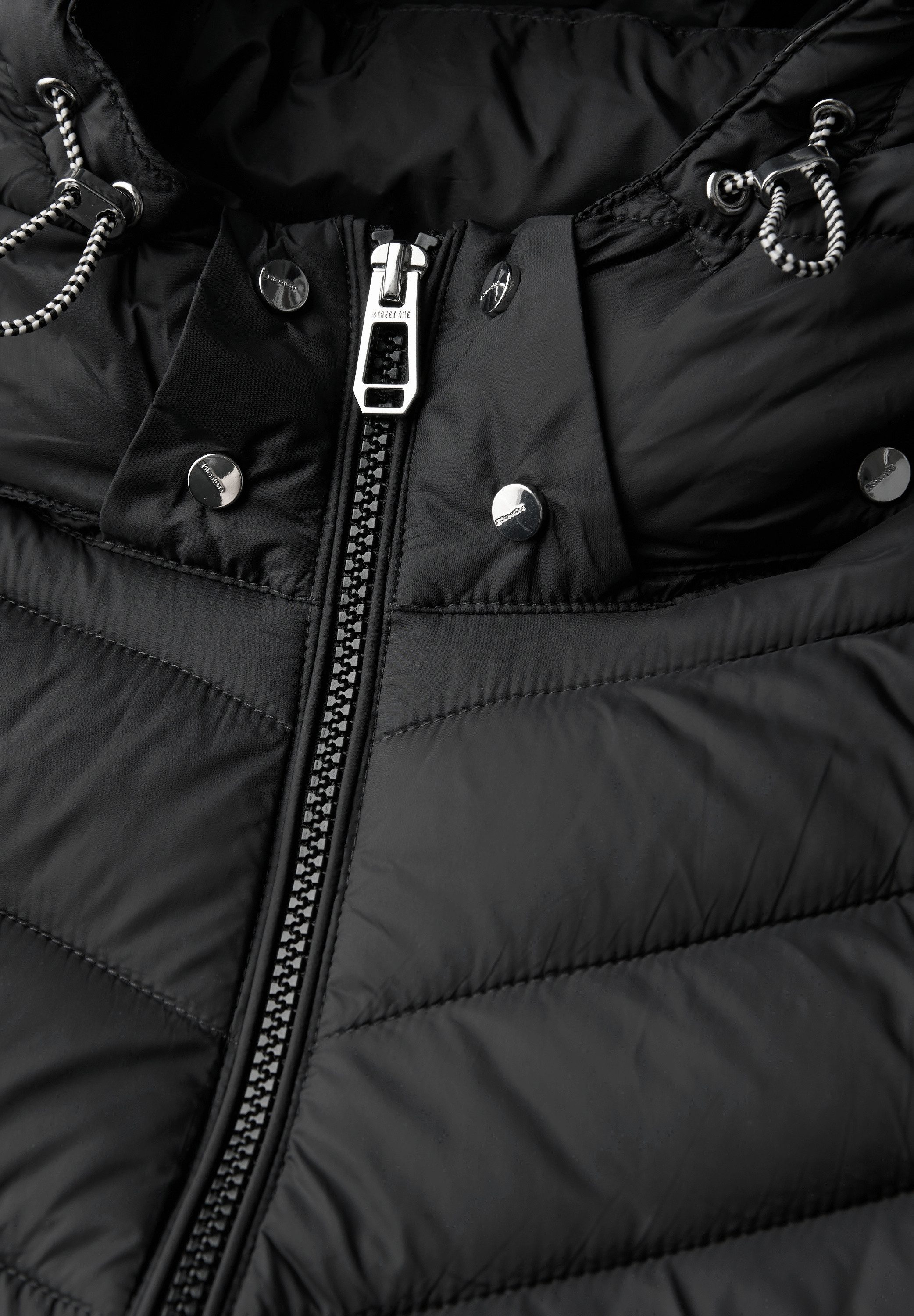 STREET ONE Steppjacke mit Kapuze mit Gummizug