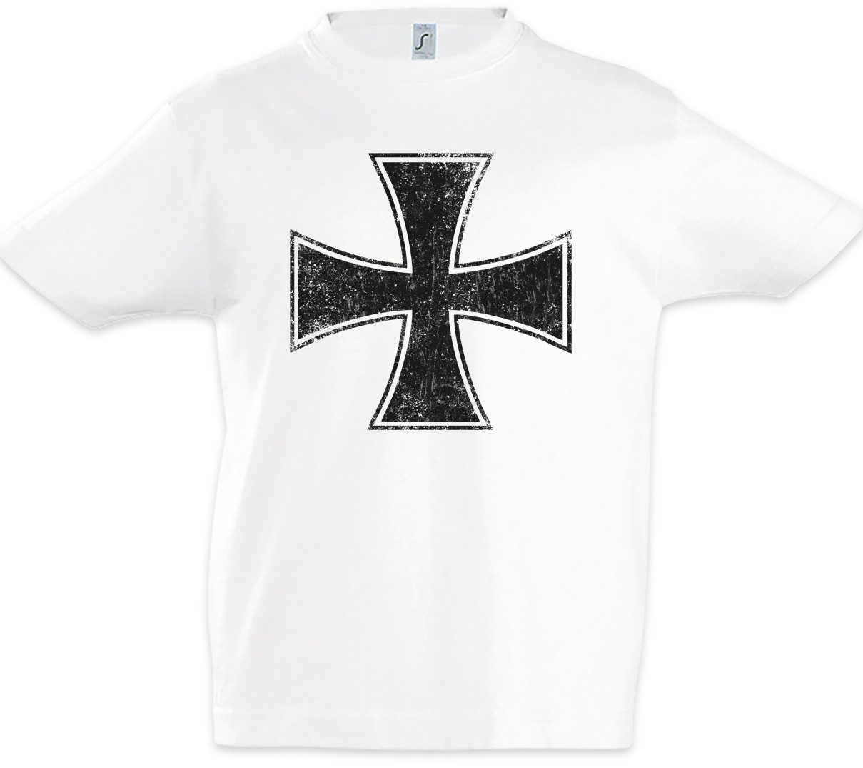 Print-Shirt Rock Cross Kinder T-Shirt Iron Symbol Roll Metal Music Lemmy Eisernes