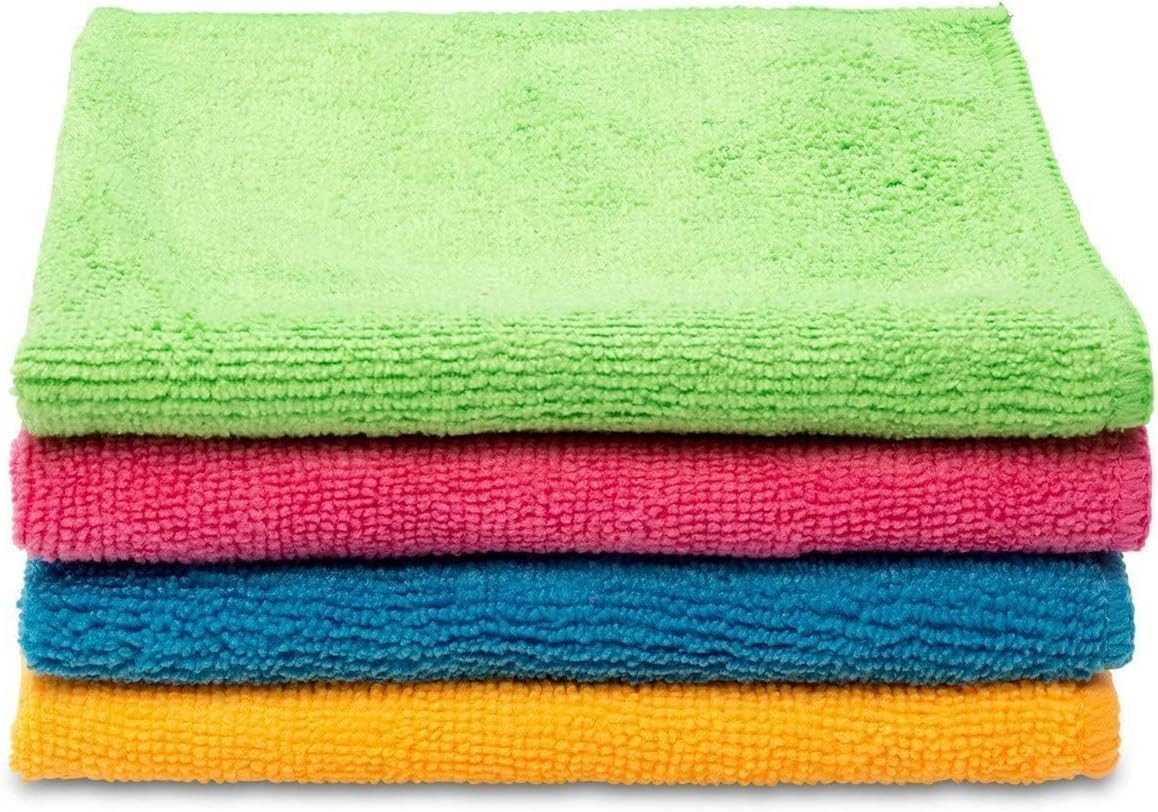 Vileda 1 Packung Vileda Microfaser Allzwecktuch Colors mit 4 Stück Mikrofasertuch (4-tlg) – Bild 2 von 4