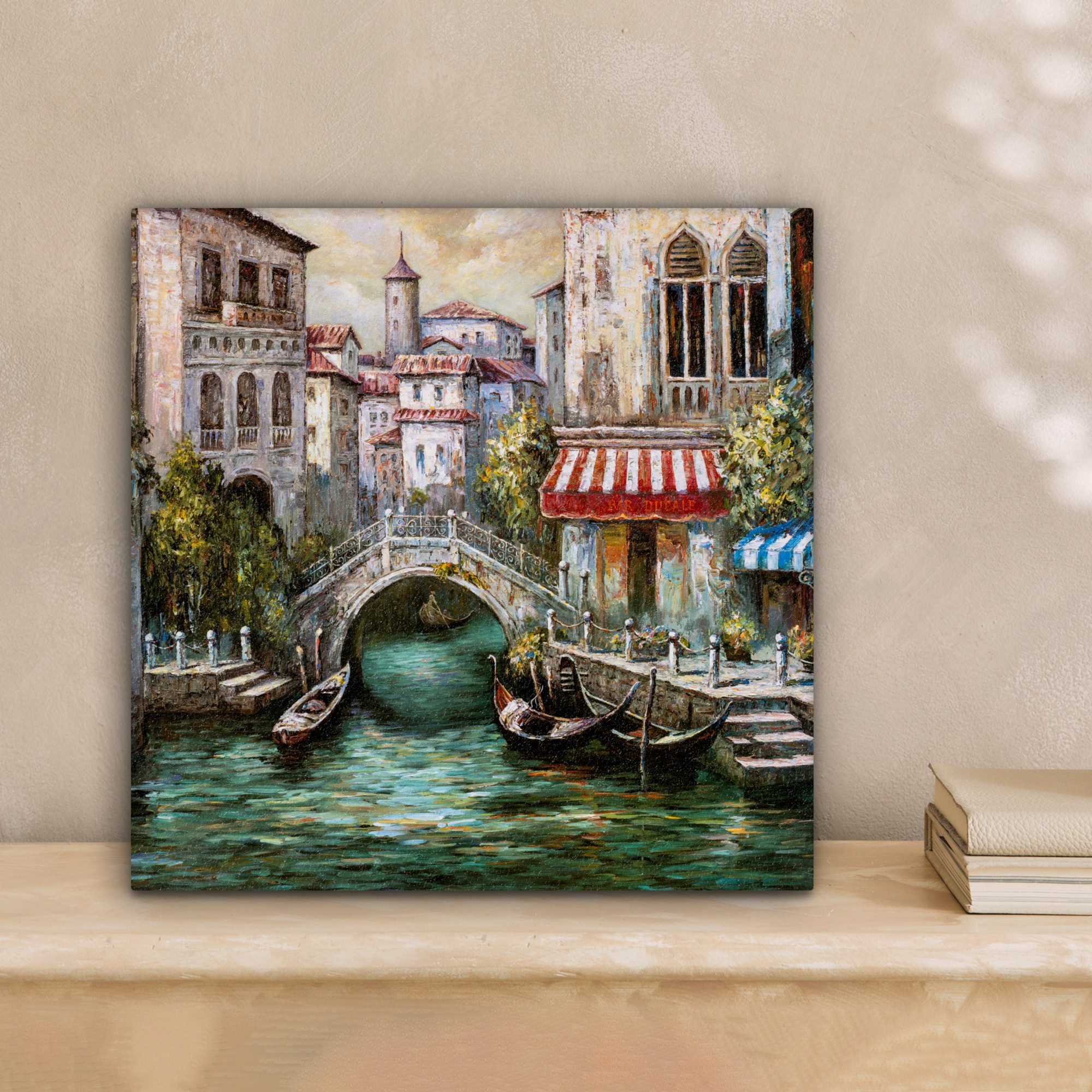 OneMillionCanvasses® Leinwandbild Kunstdrucke - Öl - Wasser - Graben - Ital günstig online kaufen