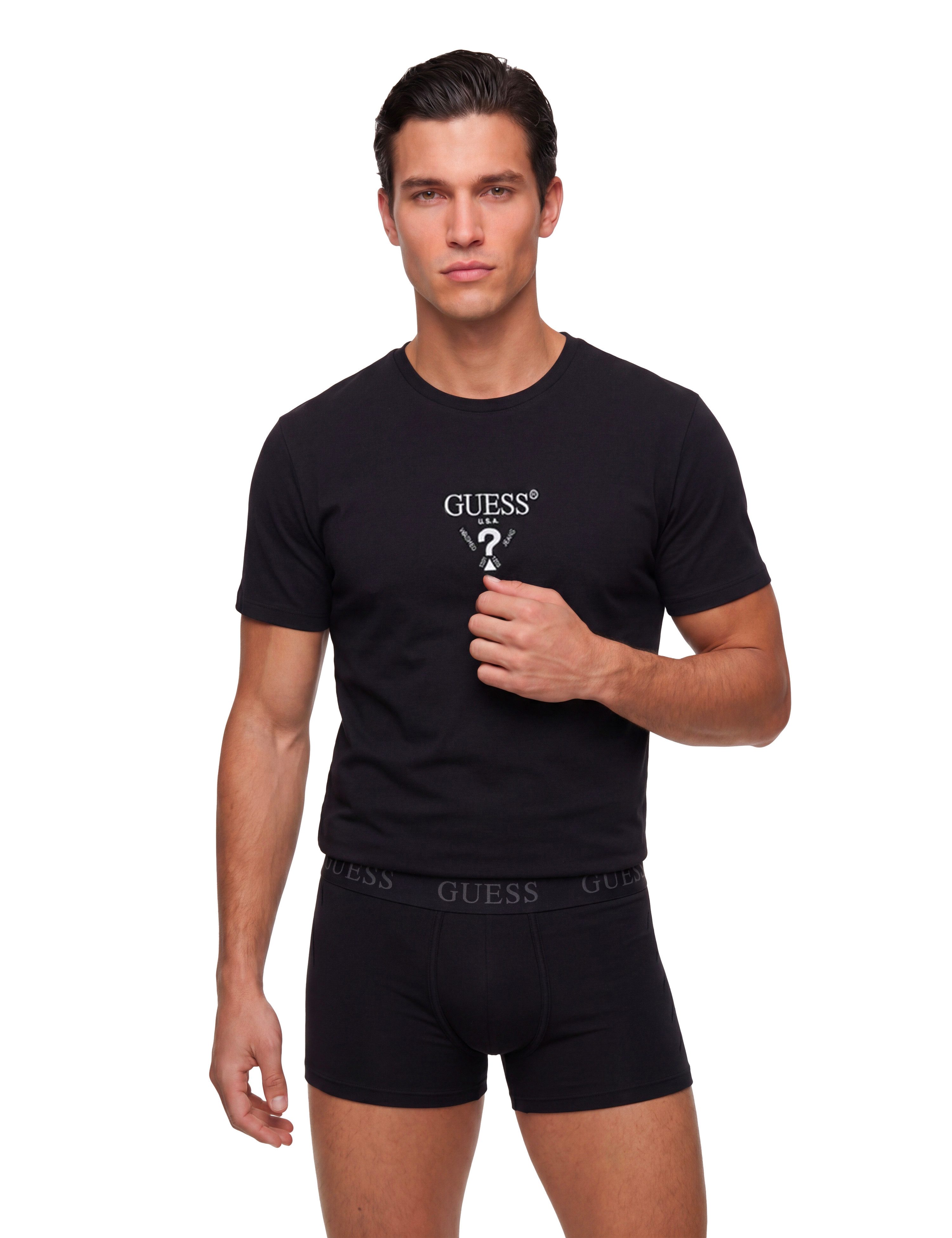 Guess T-Shirt BOXER TRUNK+ CN TEE im Set mit passender Boxershorts
