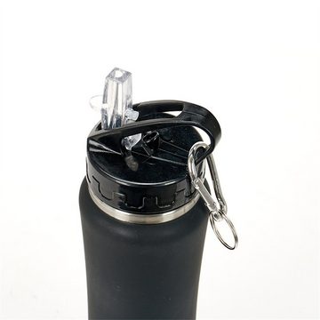Rouemi Isolierflasche Auslaufsicherer Thermobecher, tragbarer Sport-Trinkflasche 750ml, Heiß- und Kaltgetränke Isolierung
