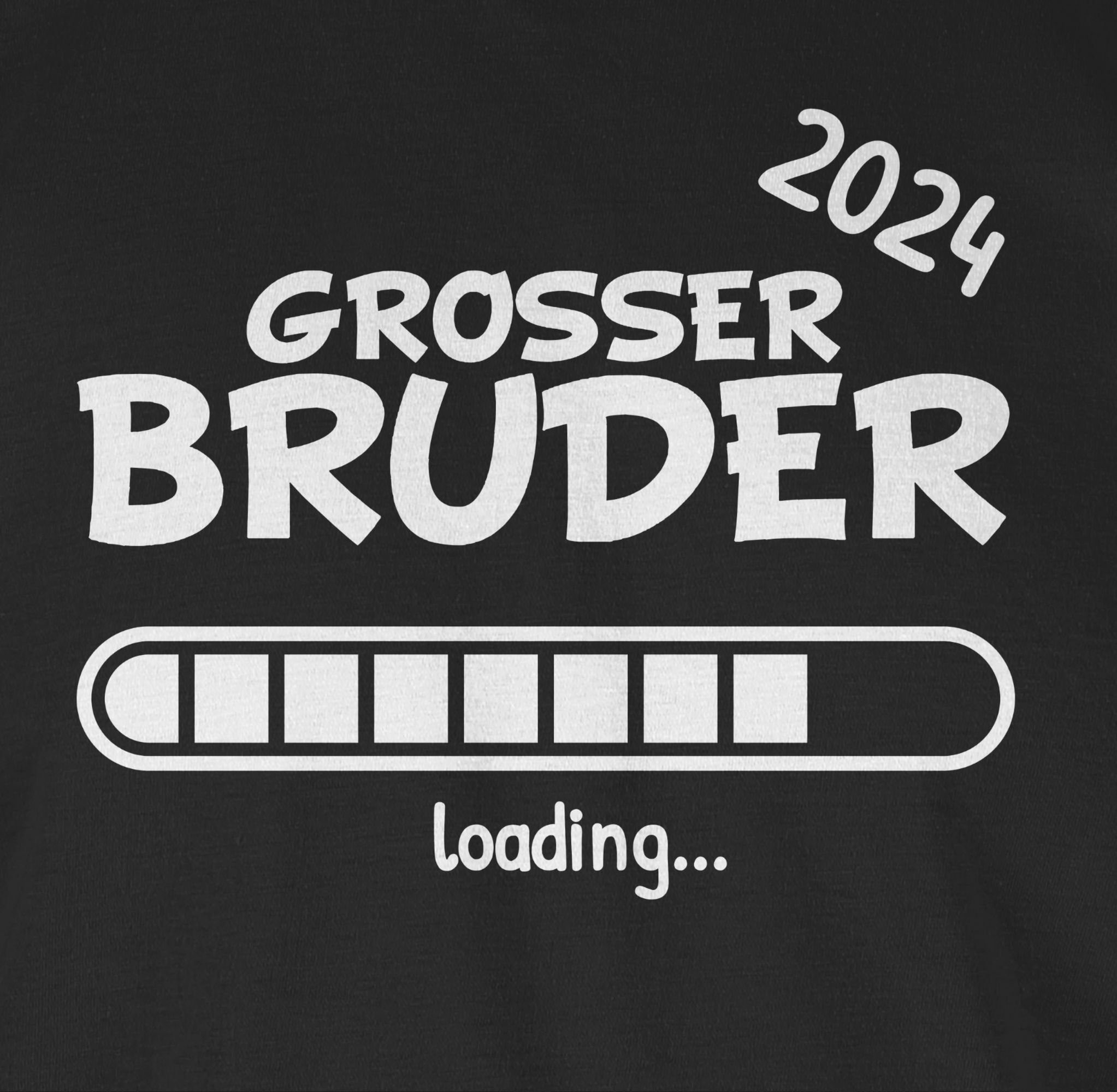 Shirtracer T-Shirt 2024 01 Großer Bruder Bruder loading Großer Schwarz