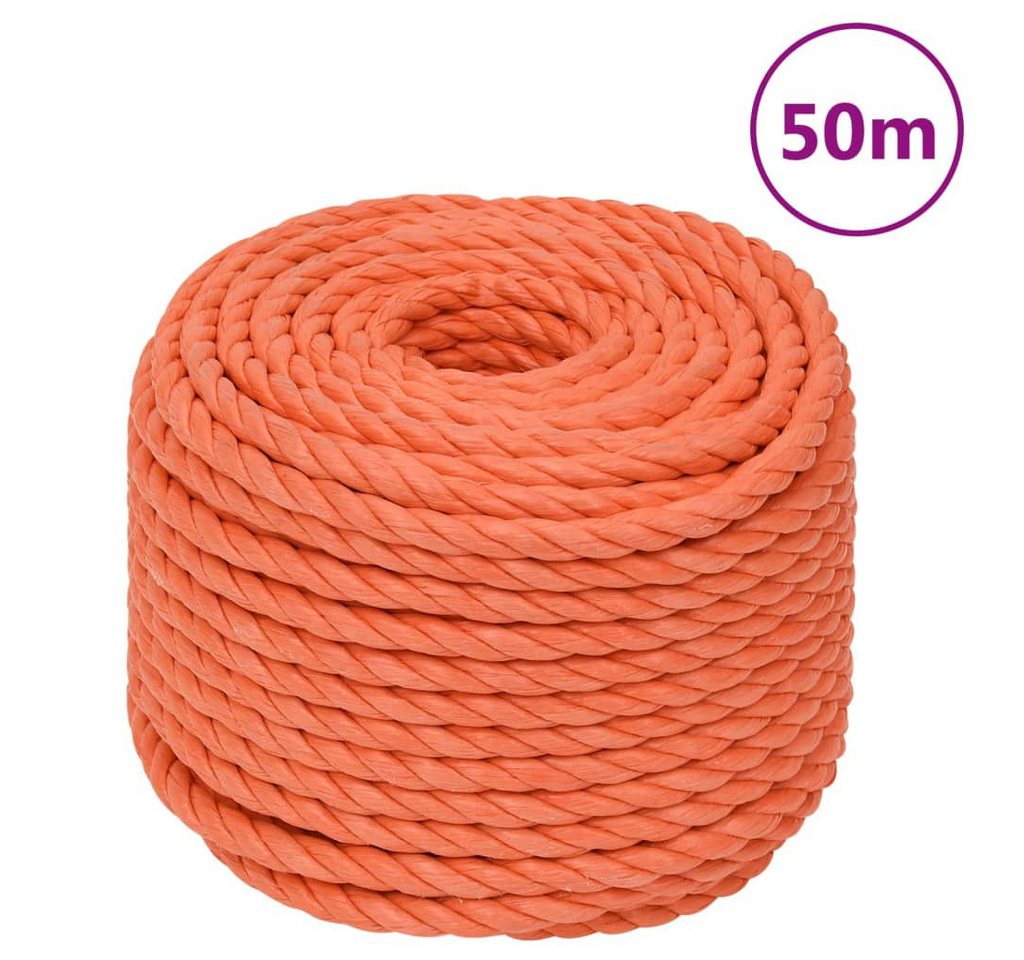 Thumbnail - vidaXL Seil, Arbeitsseil Orange 10 mm 50 m Polypropylen