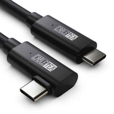 CABLETEX 5m Kabel für Meta Quest 3 Link, Oculus Quest 2, PICO 4 etc USB 3.2 USB-Kabel, USB-C, USB C, USB-C, USB C (500 cm), Gleichzeitiges Aufladen, geringes Gewicht, latenzfrei