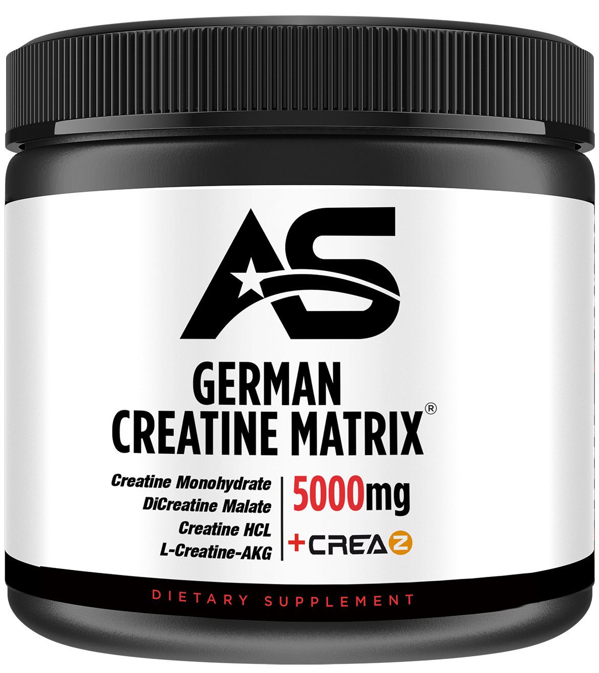 American Supps Creatin Monohydrat mit Creatine HCL und CreaZ® German Creatine Matrix Pulver, 300 g