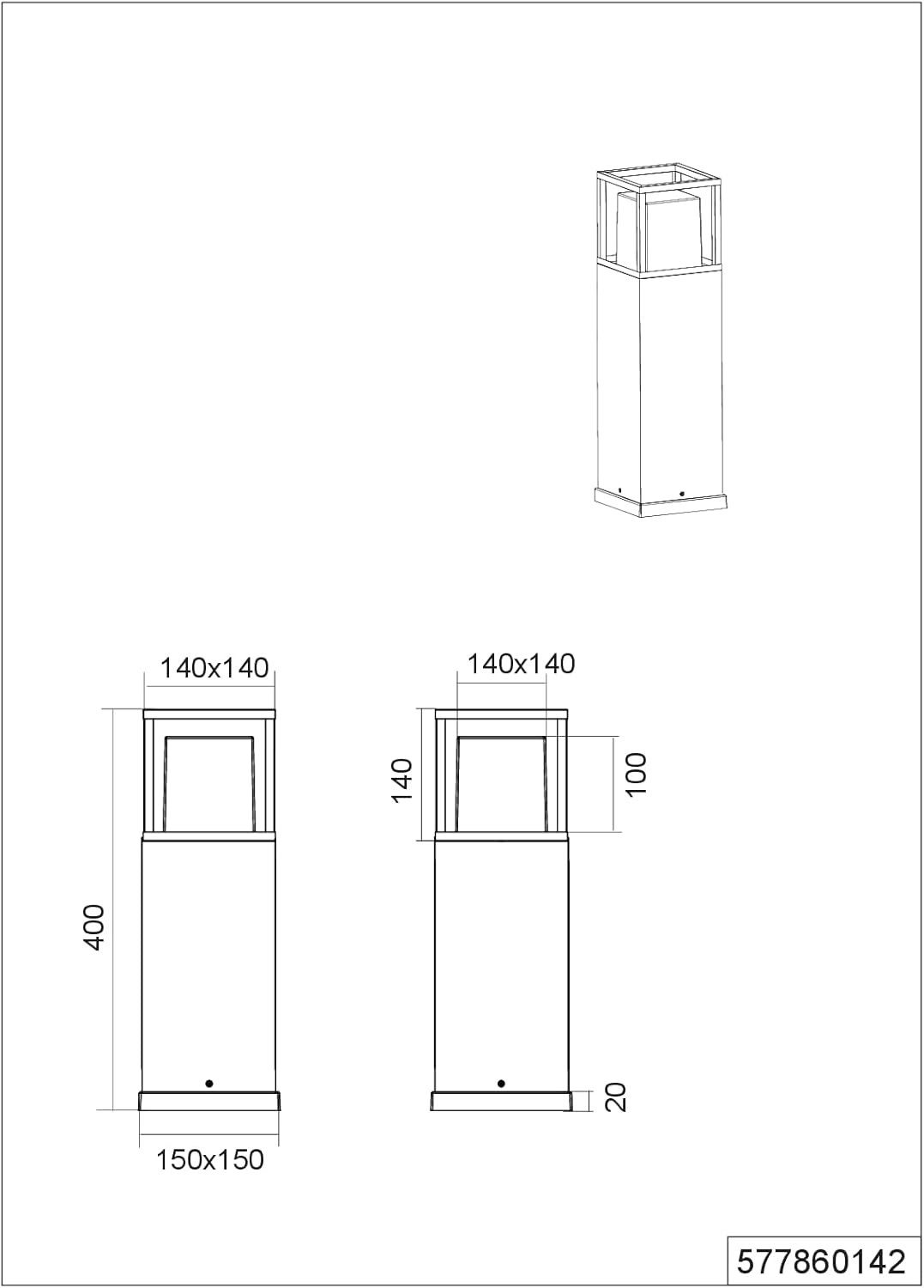 TRIO Leuchten LED Außen-Stehlampe Witham, Lichtfarbe dimmbar, warmweißes bis neutralweißes Licht, Energieeffizienzklasse F