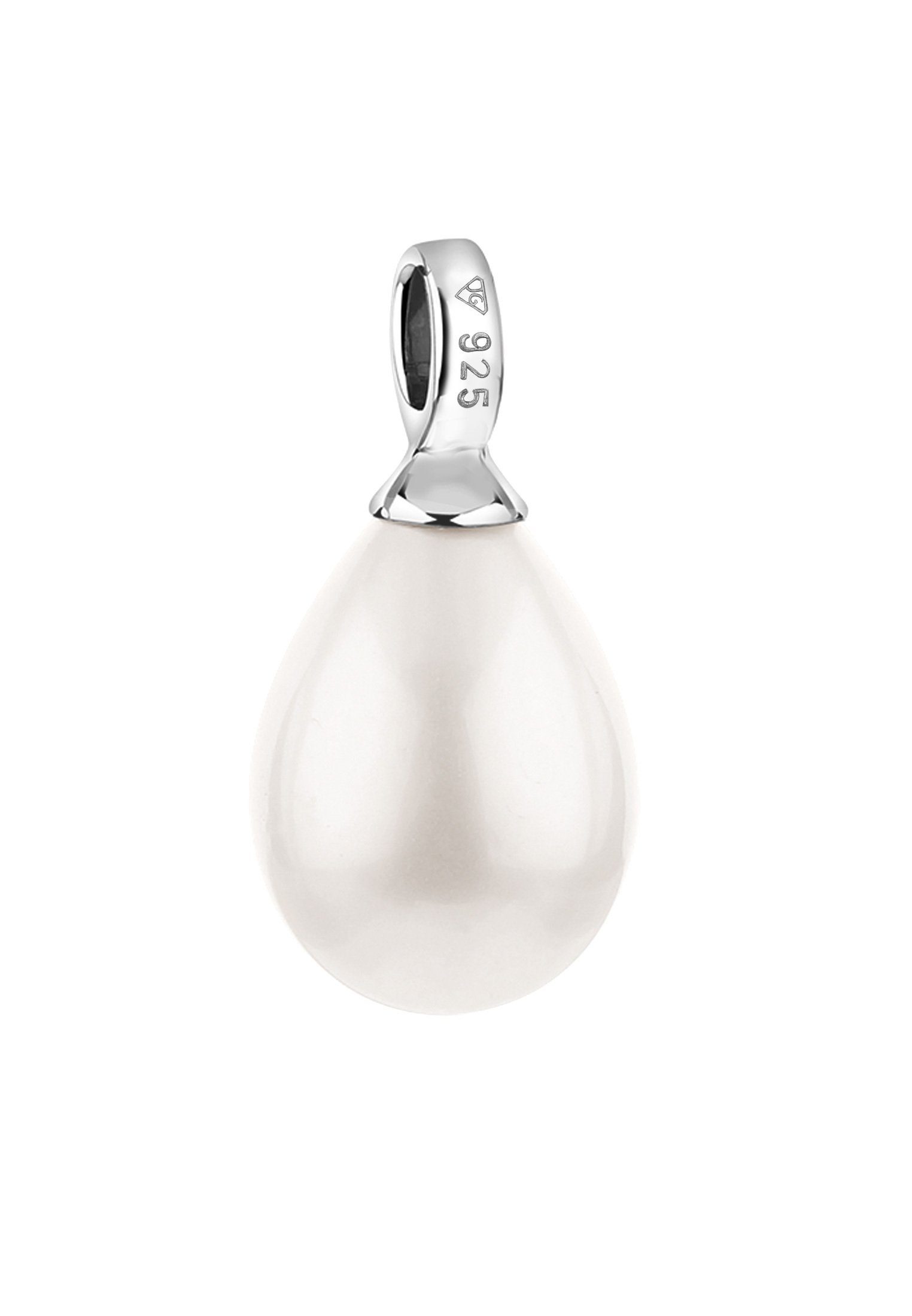 Nenalina Kettenanhänger Muschelkernperle Oval Klassisch Basic günstig online kaufen