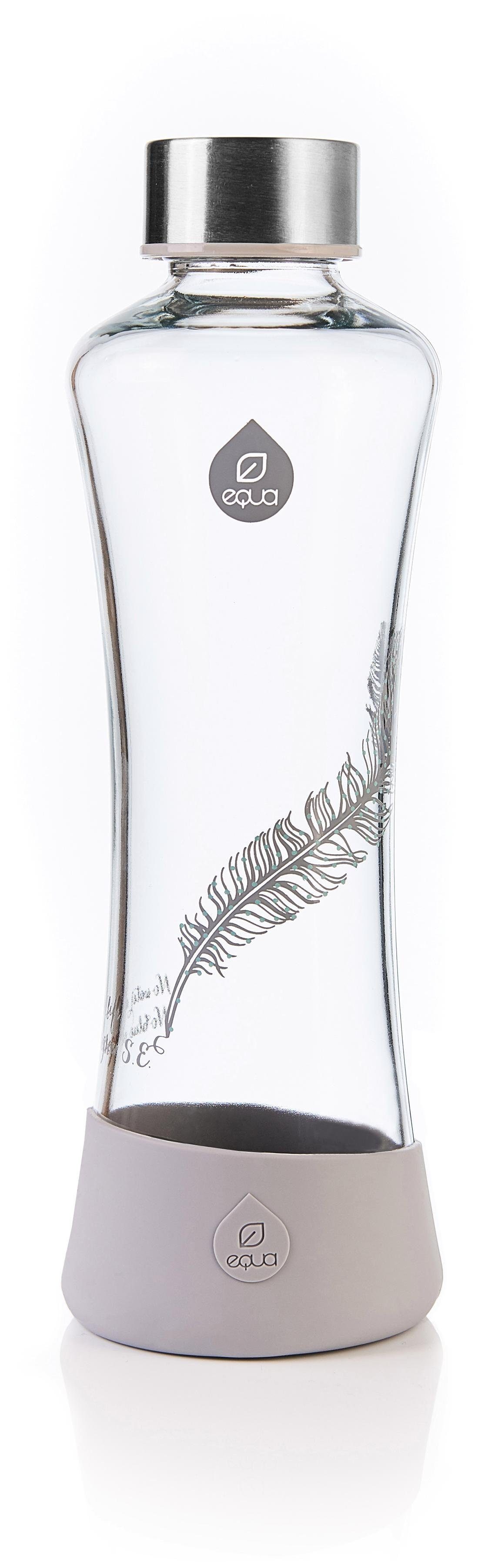 equa Trinkflasche Equa Feather, Borosilikatglas, 550 ml
