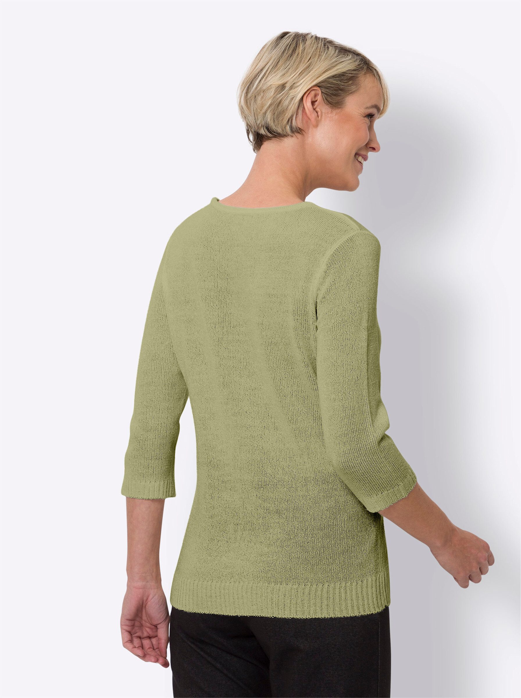 Sieh an! Strickpullover Rundhalspullover . günstig online kaufen