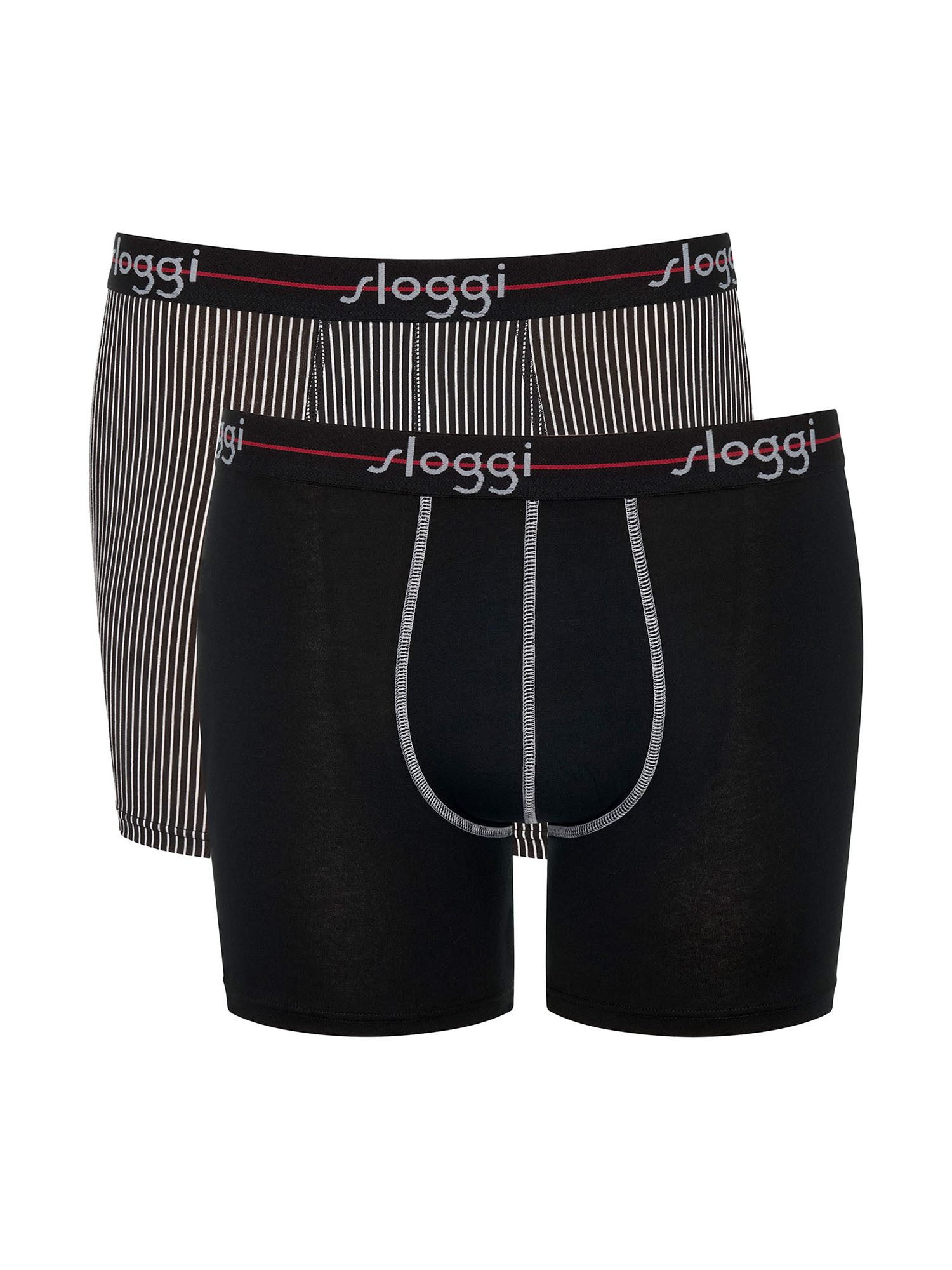 sloggi Langer Boxer Blue Start (2-St) Retro-Boxer Retro-shorts unterhose