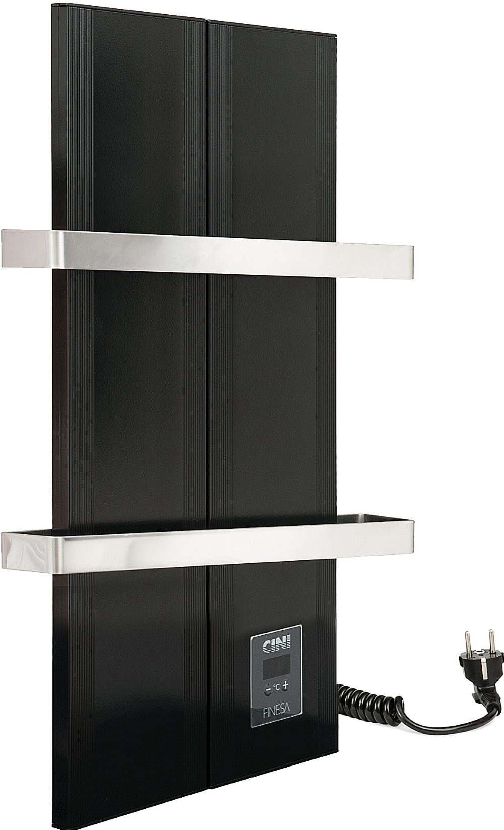 Finesa Elektrischer Badheizkörper mit Smarte Thermostat, Wärmeabgabe 400-1200W, 5 Jahre GARANTIE