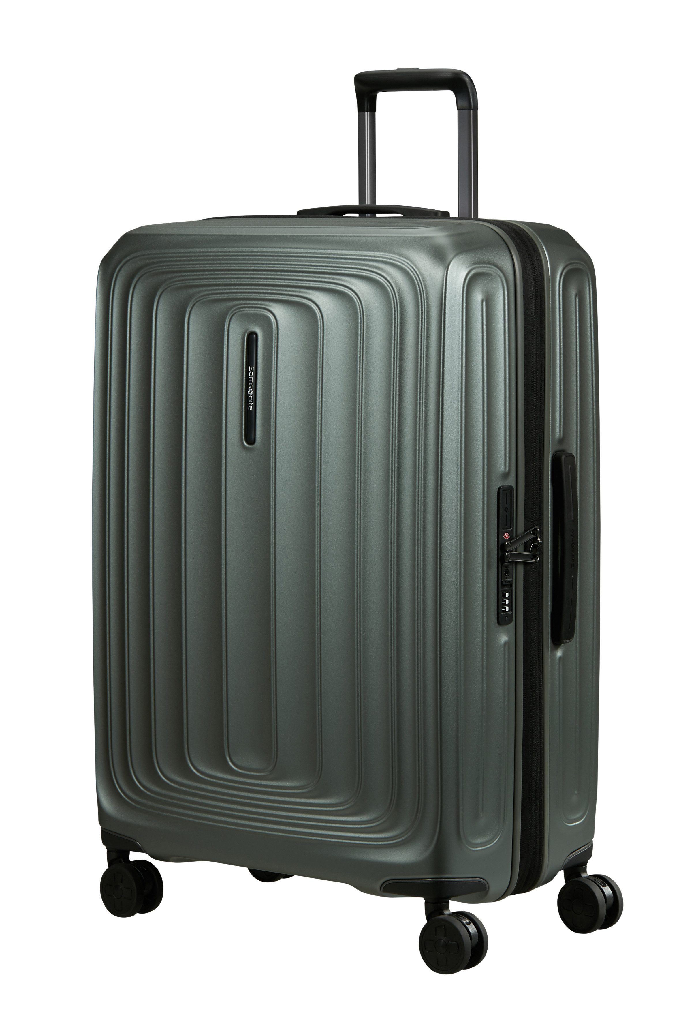 Samsonite Hartschalen-Trolley 2WANDER, 4 Rollen, aus robustem Polycarbonat, mit Adressetikett und Dehnfalte
