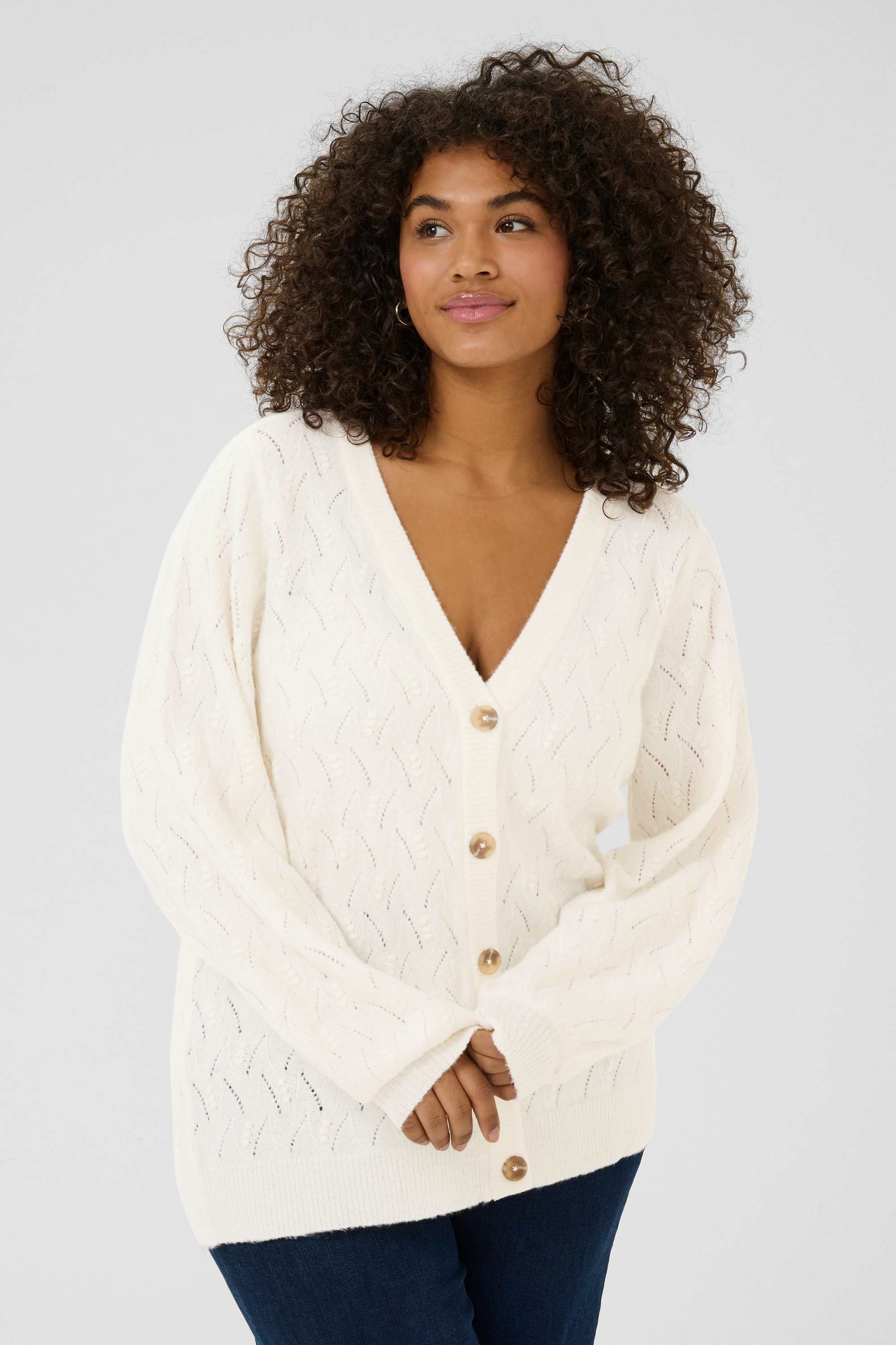 KAFFE Curve Cardigan Strickjacke KCanita Große Größen
