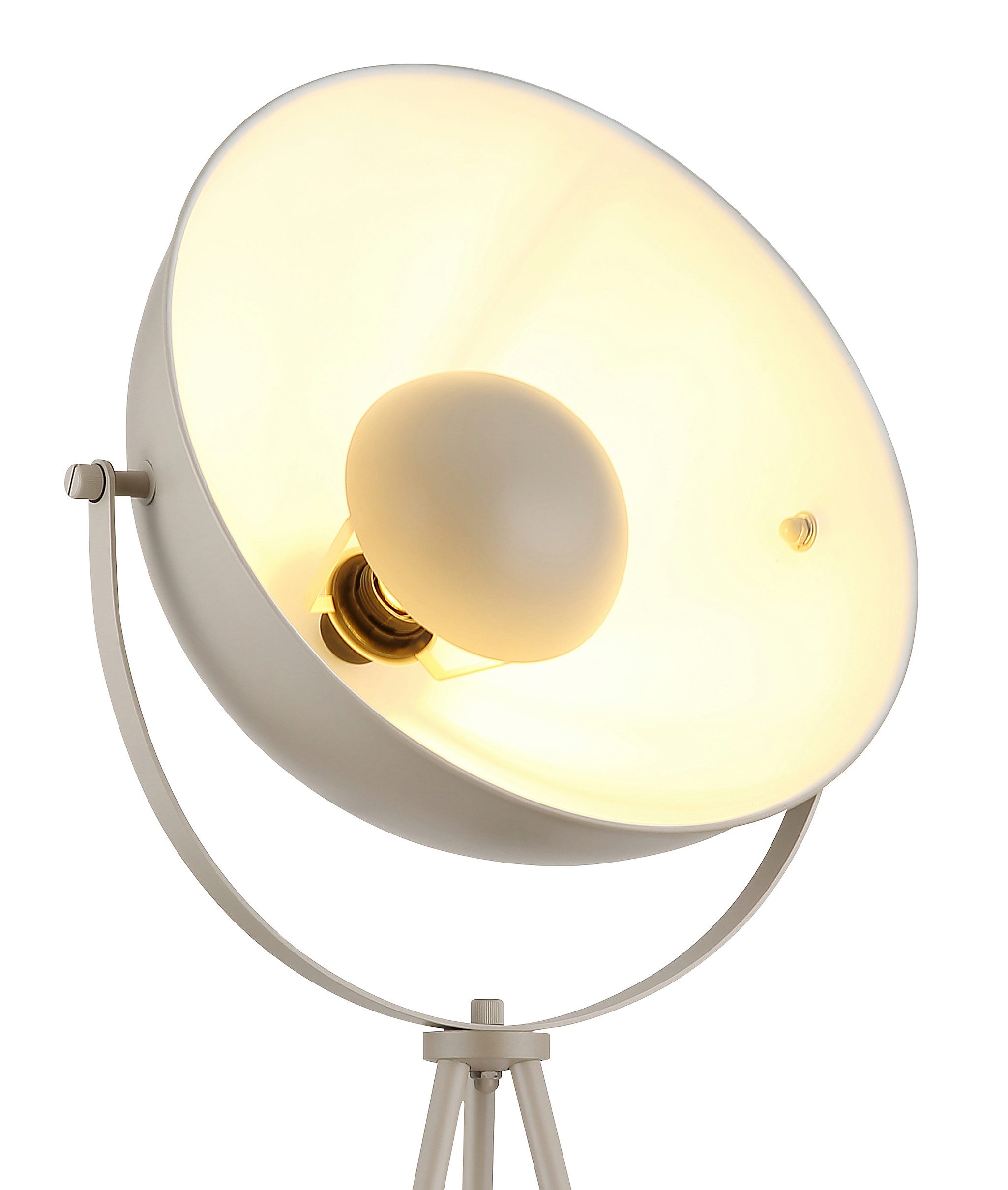 OTTO home Stehlampe Totte - Stehleuchte mit Dreibein, beige o schwarz, Wohnzimmer, Flur, Ein-/Ausschalter, ohne Leuchtmittel, E27, indirektes Licht, standfest,  – Bild 5 von 5