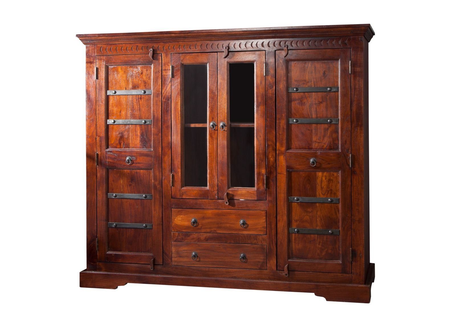 Massivmoebel24 Highboard (Massivholz), Highboard Akazie 160x50x142 günstig online kaufen