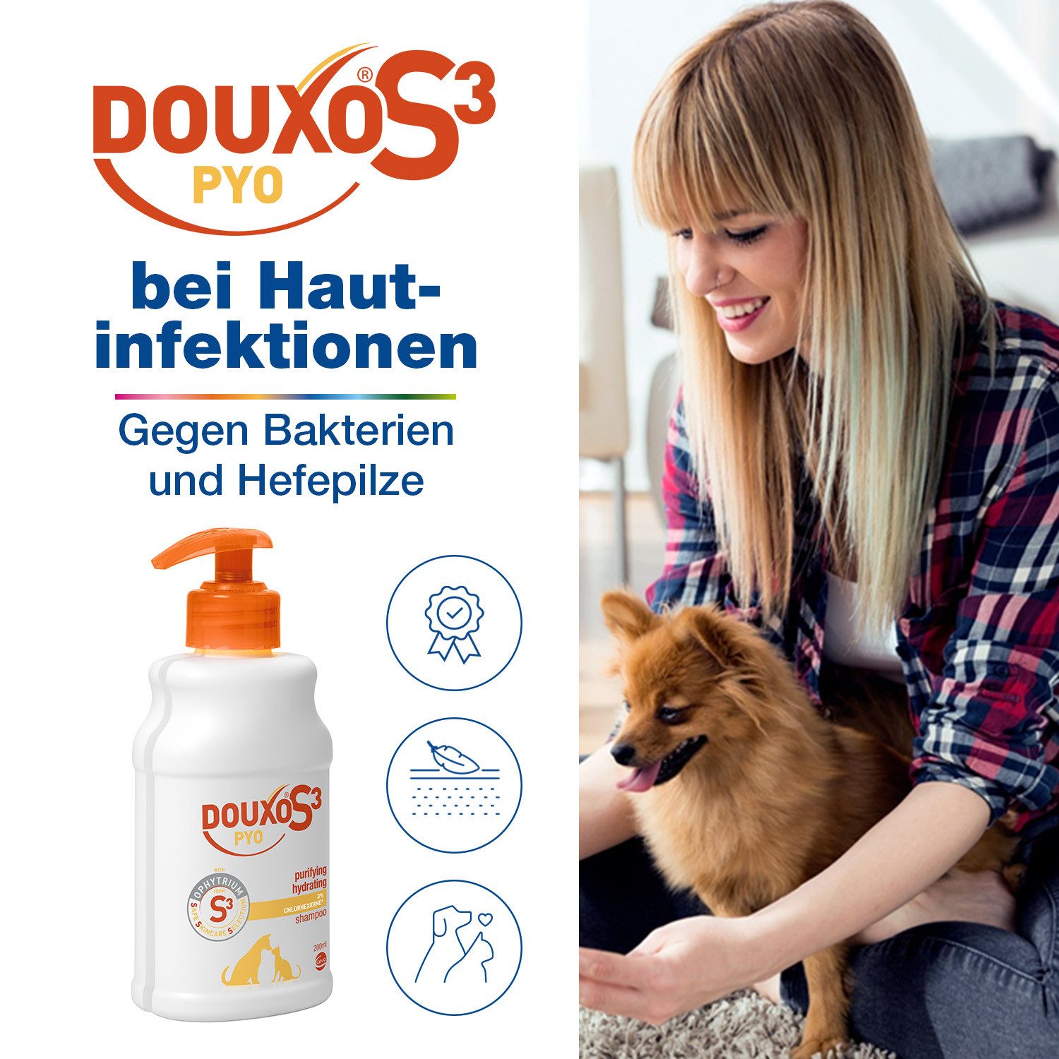 Ceva Tiergesundheit GmbH Tiershampoo DOUXO® S3 Pyo Shampoo 200 ml