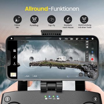 HOLY STONE HS720R GPS Drohne mit 3 Axis Gimbal EIS Kamera, 3KM große Reichweite Drohne (4K/30FPS, 3840*2160P@30fps, 1080P/60FPS, mit 5G Übertragung Bürstenloser Motor Flugzeit für Anfänger Erwachsene)