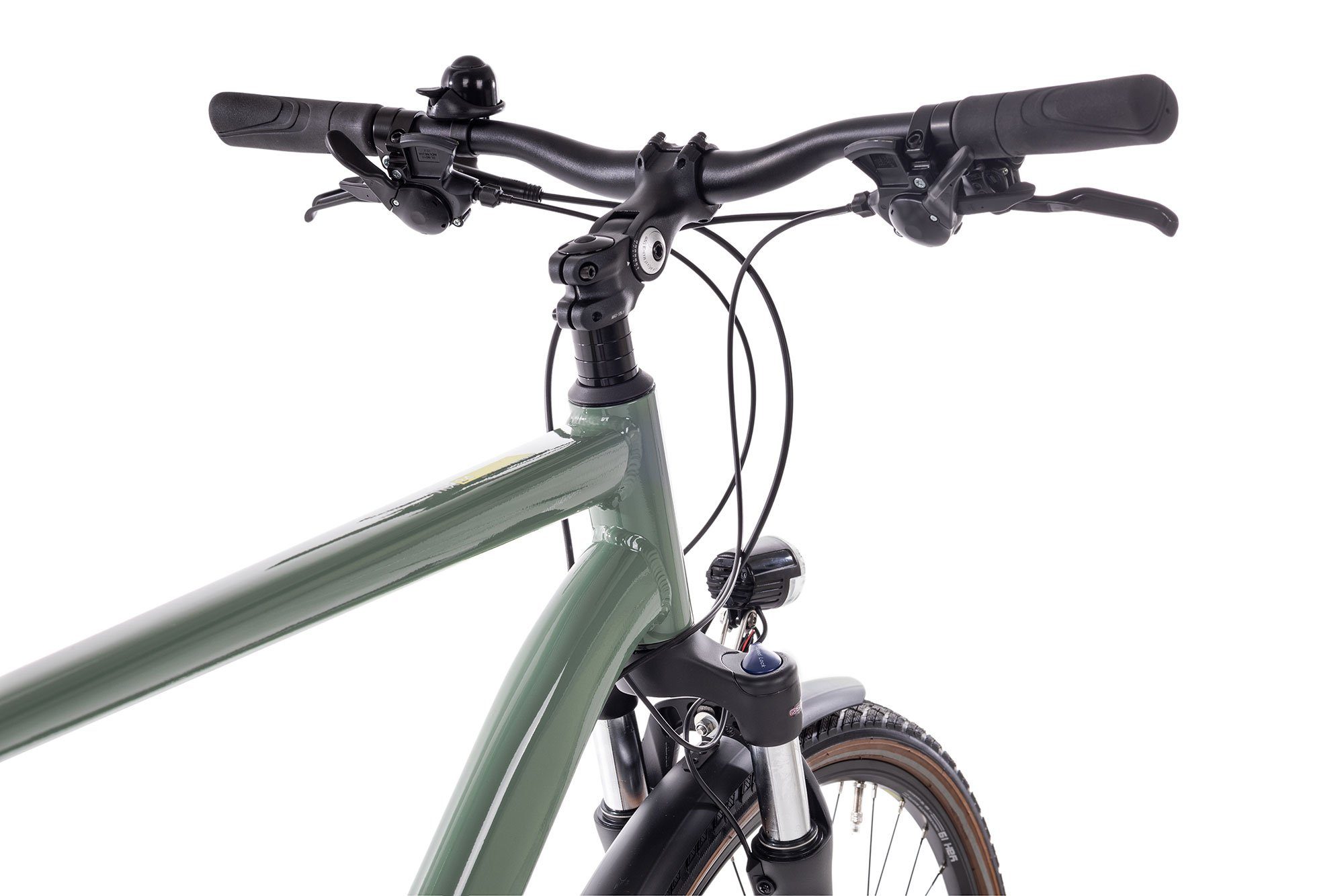 2R Manufaktur Trekkingrad TRX24, 24 Gang Shimano Altus RD-M310 Schaltwerk, Kettenschaltung, Herrenrad 28 Zoll grün