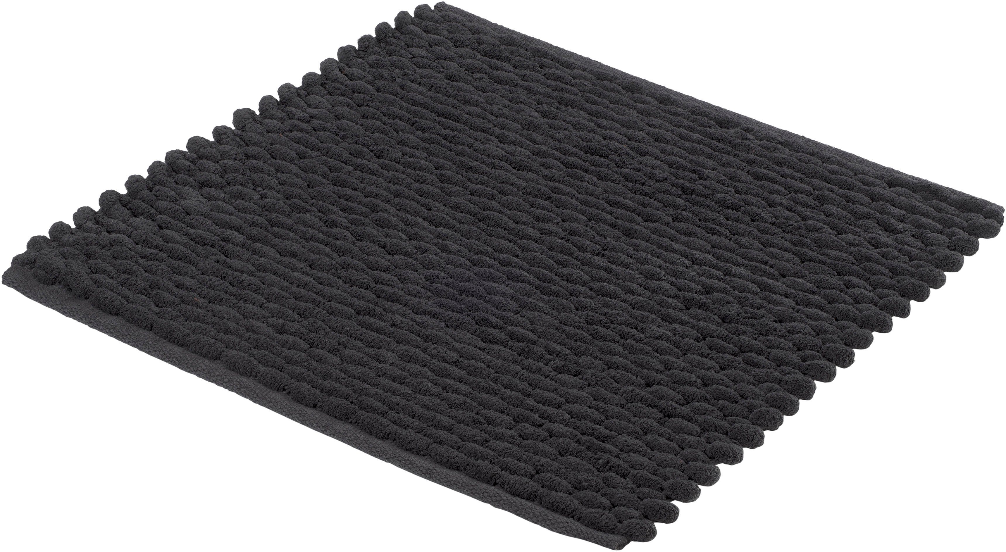 Kleine Wolke Badematte Willow, Badvorleger, Badezimmer Teppich, Höhe 10 mm, rutschhemmend beschichtet, fußbodenheizungsgeeignet, Baumwolle, Polyester, quadratisch, Badteppich, gewebt, Uni Farben, quadratisch oder rechteckig