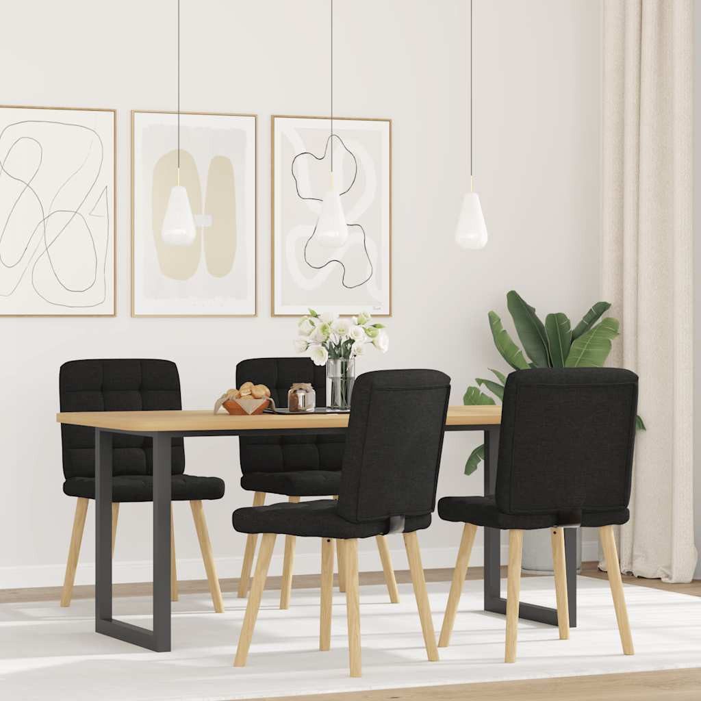 vidaXL Esszimmerstuhl Esszimmerstühle 4 Stk. Schwarz günstig online kaufen