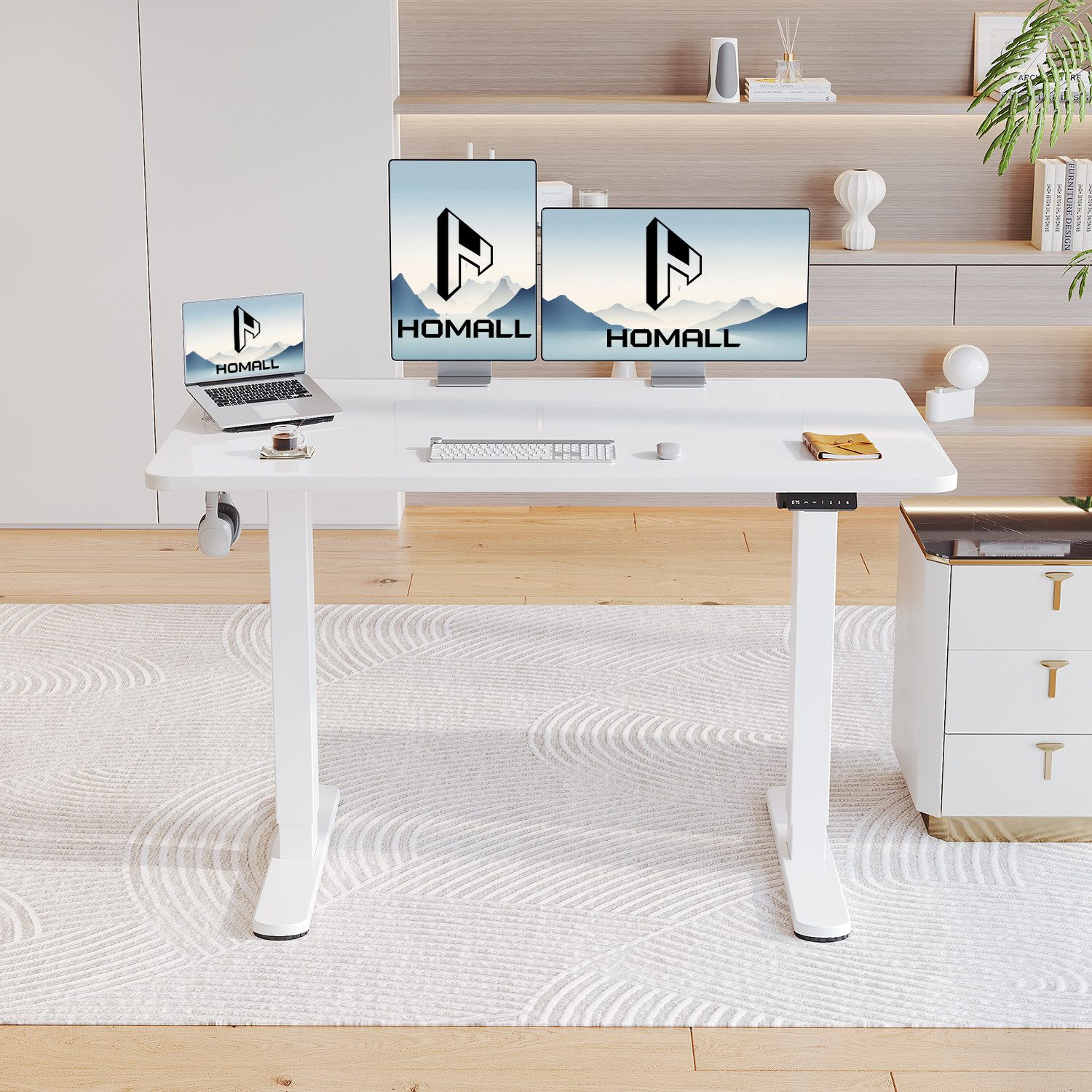 HOMALL Schreibtisch Höhenverstellbarer elektrischer Schreibtisch mit günstig online kaufen