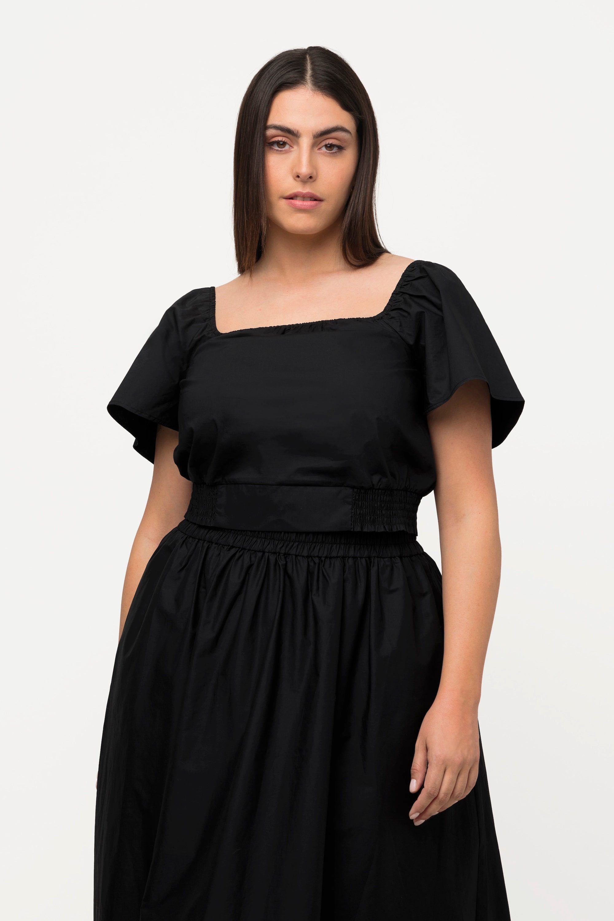 Ulla Popken Spitzenbluse Blusentop Paper Touch günstig online kaufen