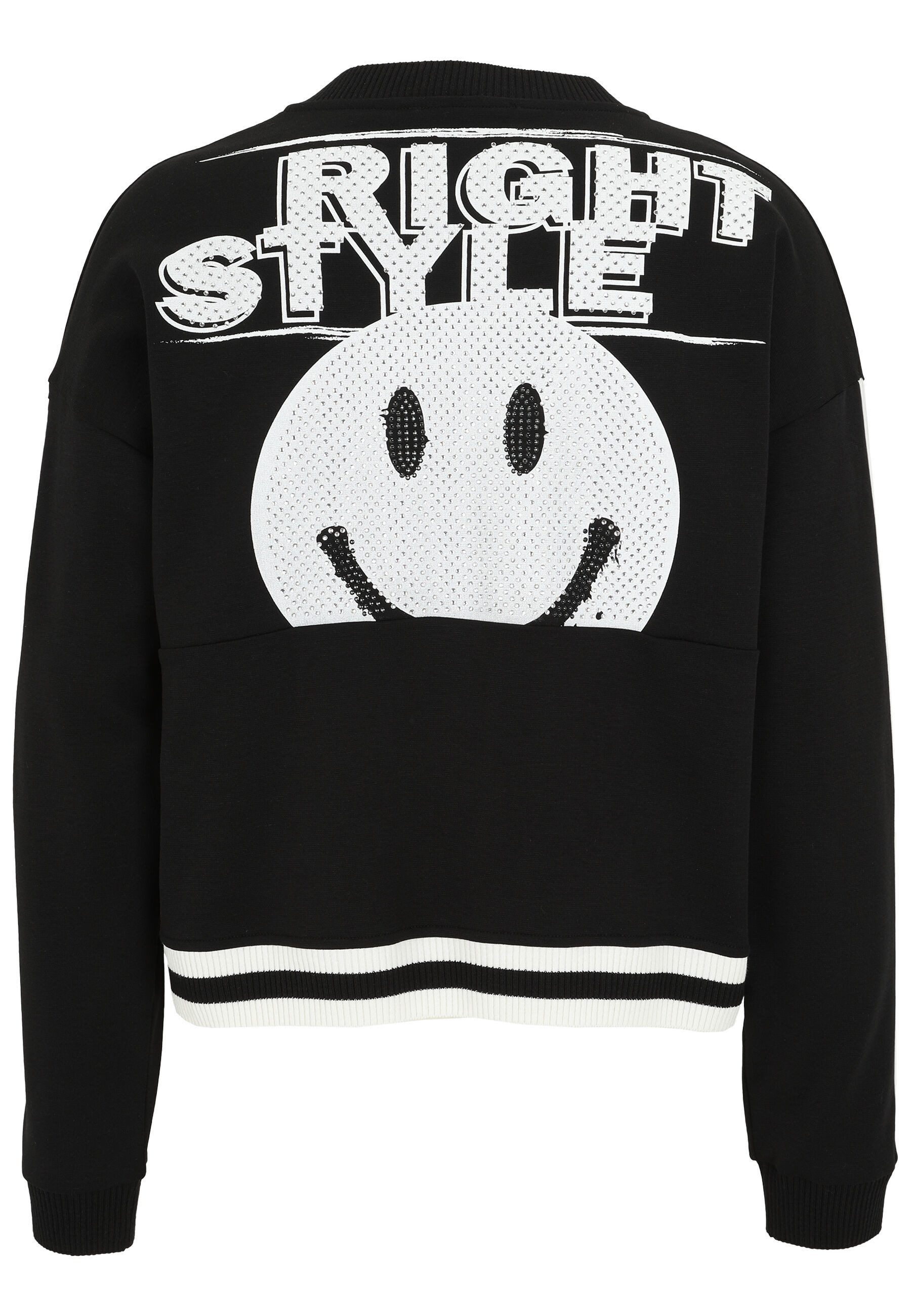 Doris Streich Sweatjacke mit Smiley-Motiv günstig online kaufen