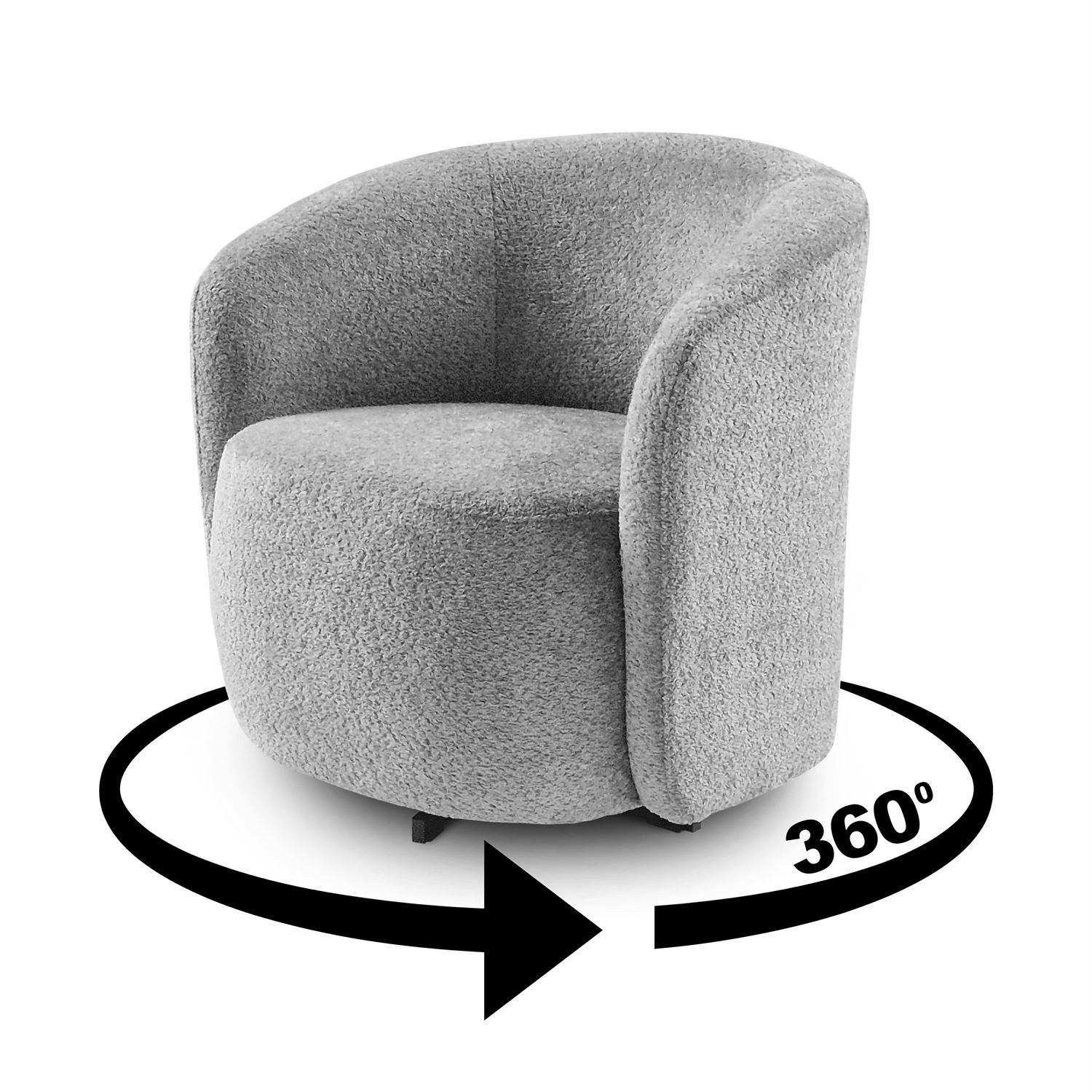 Lookway Drehsessel SWING 360° Bequemer Drehstuhl