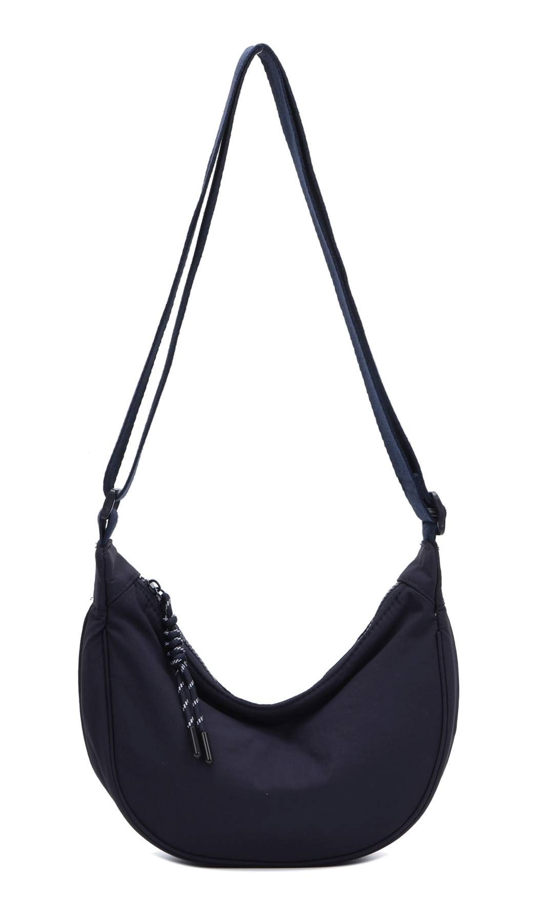 ITALYSHOP24 Schultertasche Damen Tasche Runde Brusttasche MOON Bag CrossBod günstig online kaufen