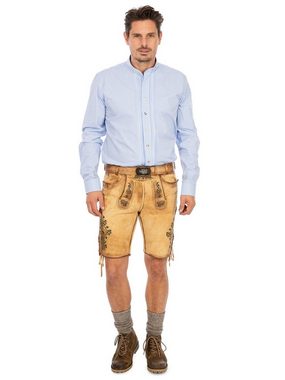 Almsach Trachtenhemd Hemd Stehkragen 175CO hellblau (Slim Fit)