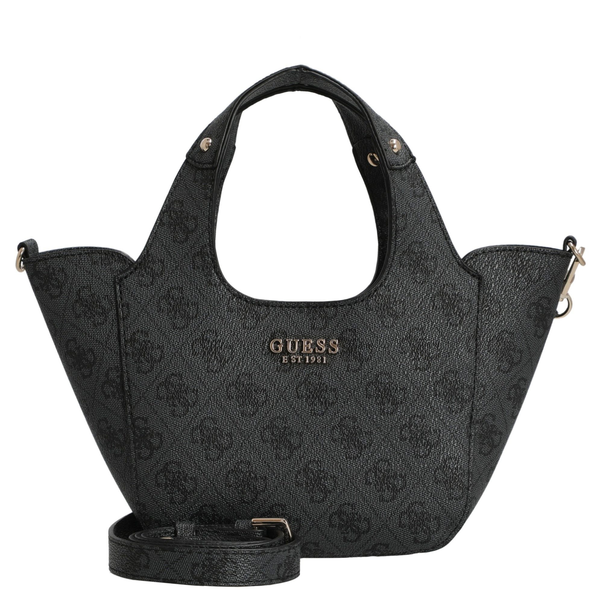 Guess Shopper Calista 2 in 1 Mini Tote - Shopper 27 cm (coal logo) günstig online kaufen