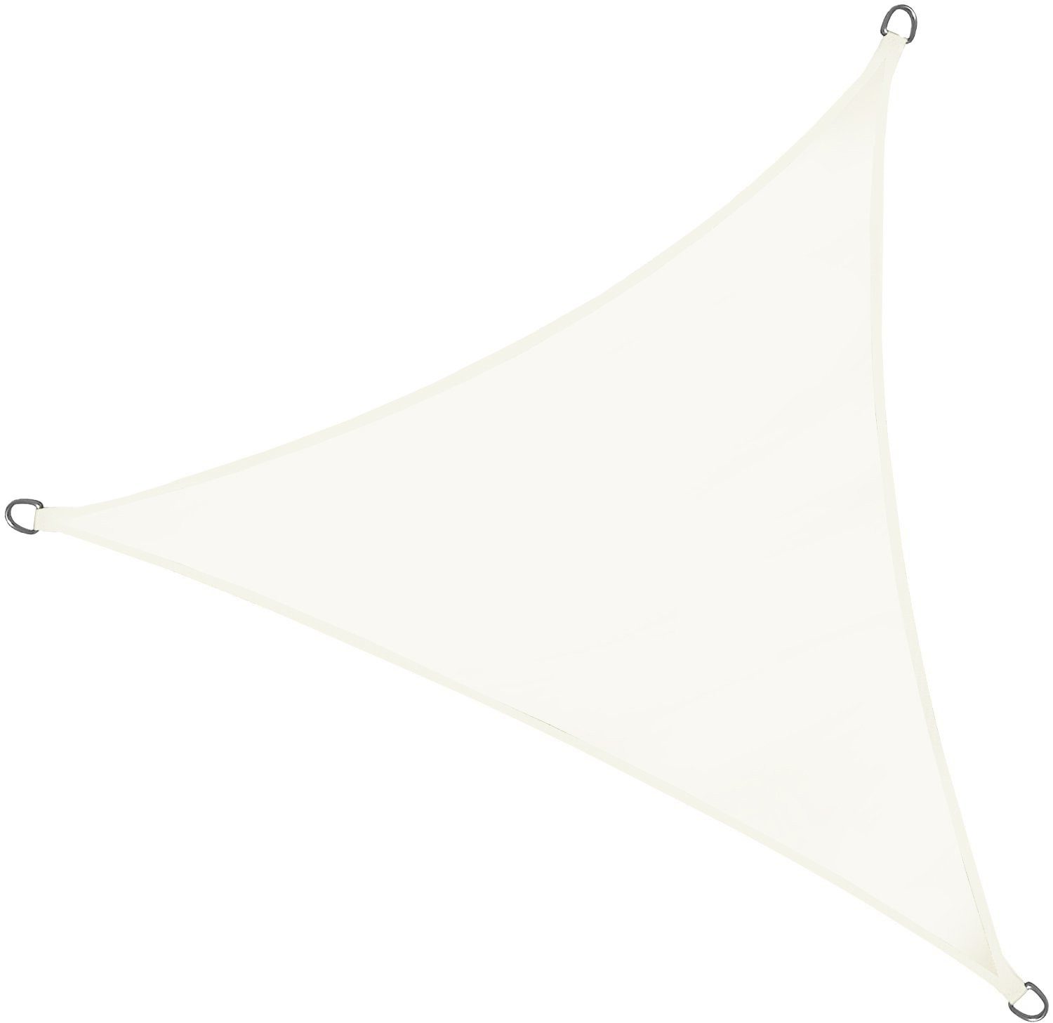 osoltus Seilspannsonnensegel Sonnensegel 3,6 x 3,6 x 3,6 m elfenbein/weiß dreiceckig Samos